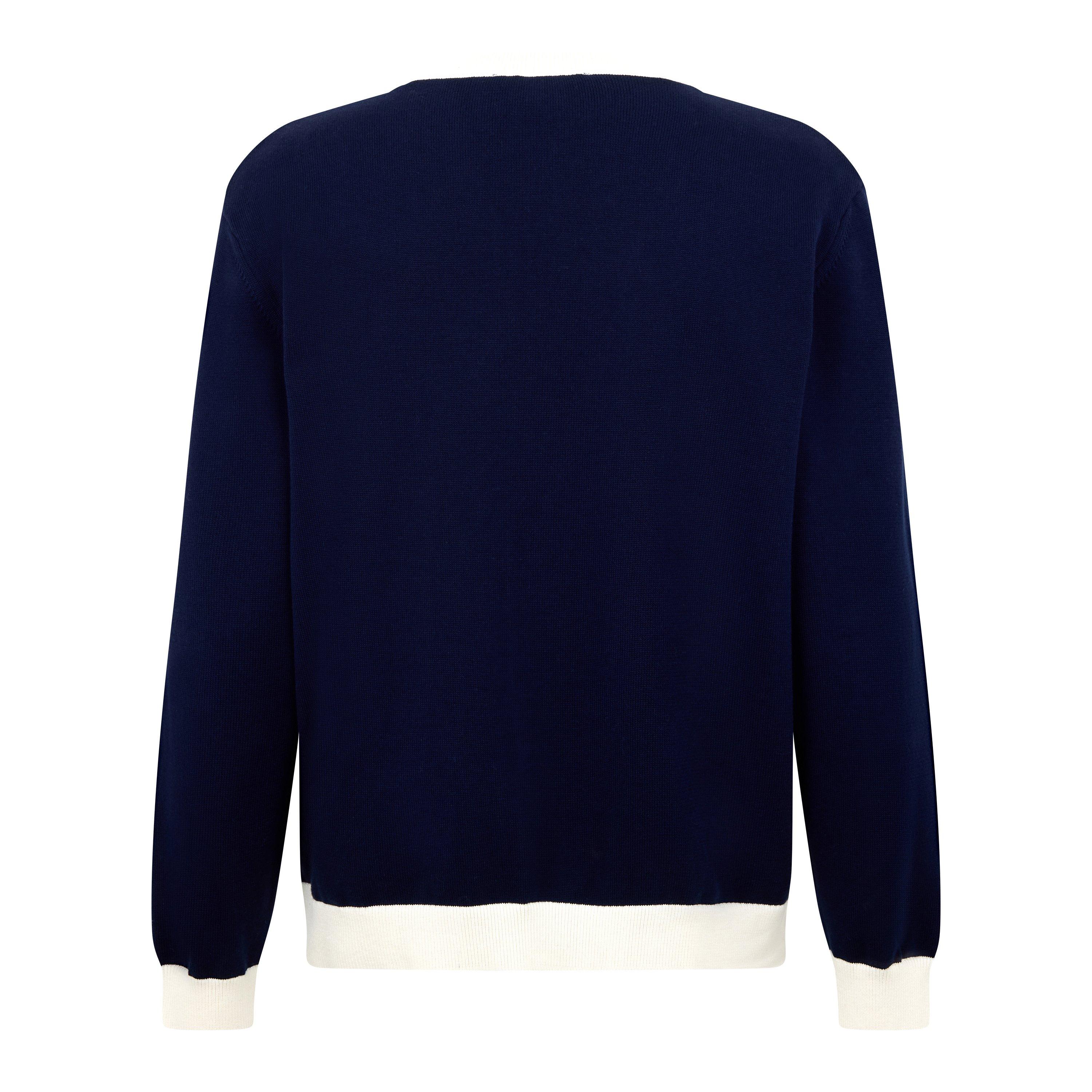 Classic Navy - Maison Kitsune - Men's Comfort Cardigan - 2