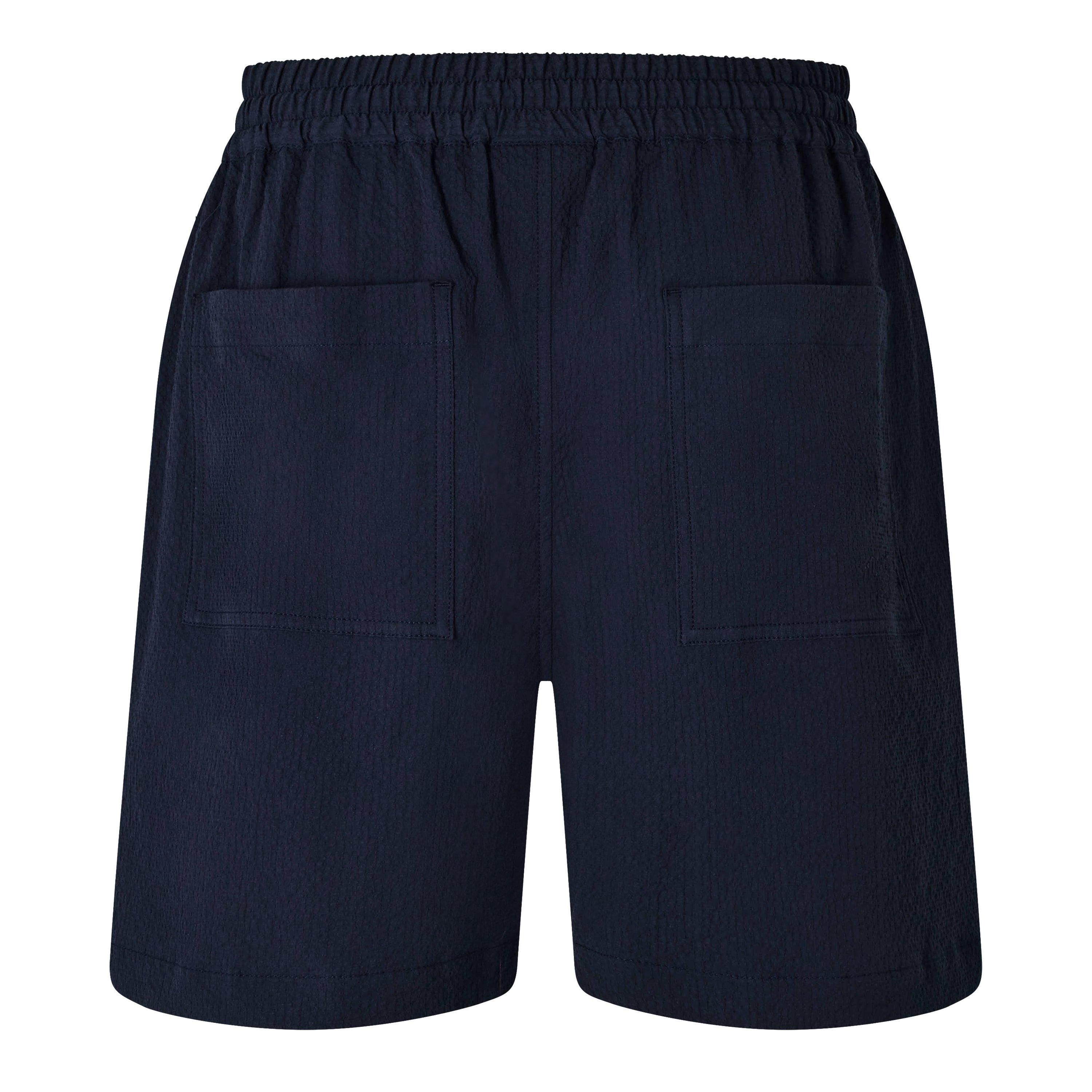 Navy - Maison Kitsune - Men's Elasticated Woven Tracksuit Shorts - 2