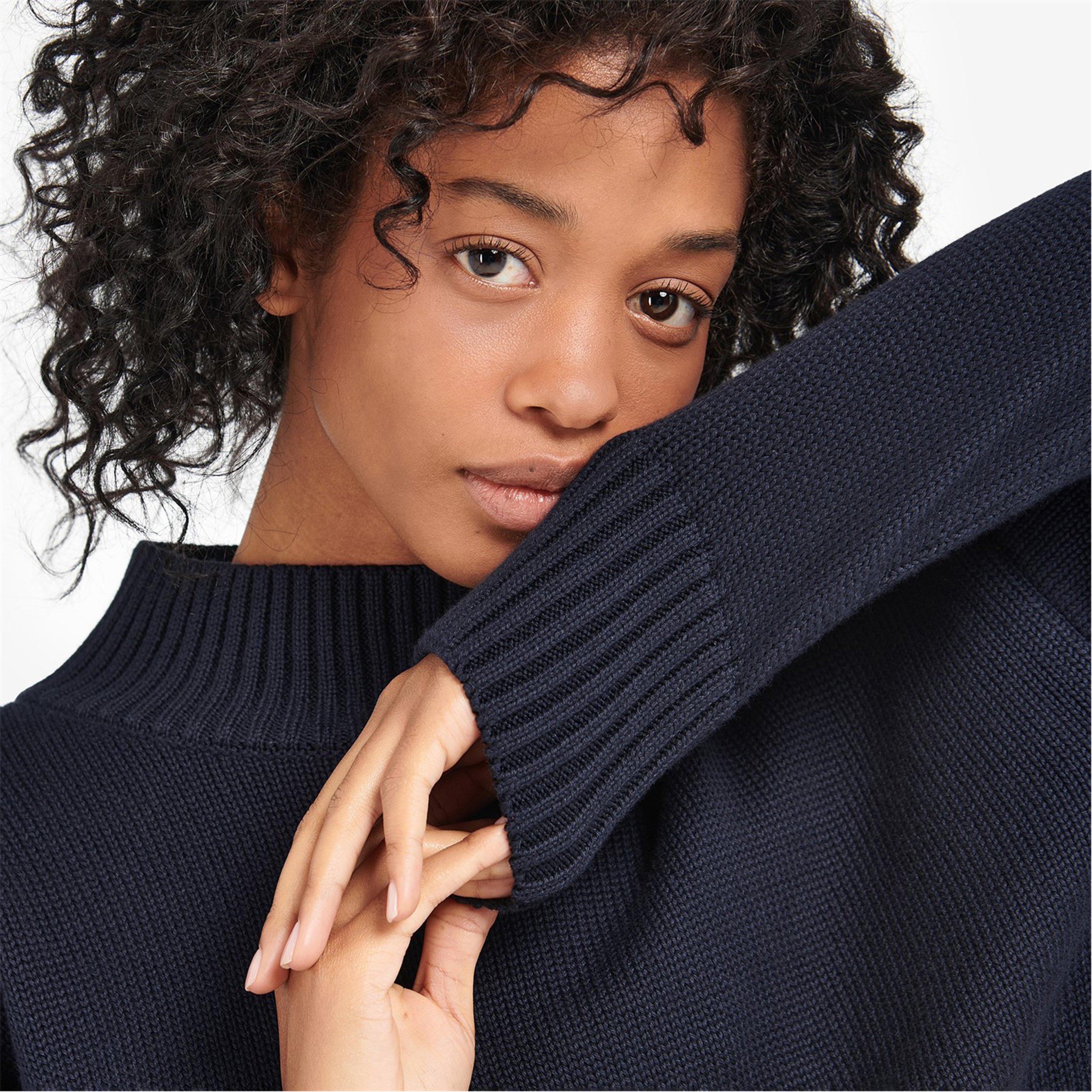 Navy - Barbour - Womens Sandy Jumper - 4