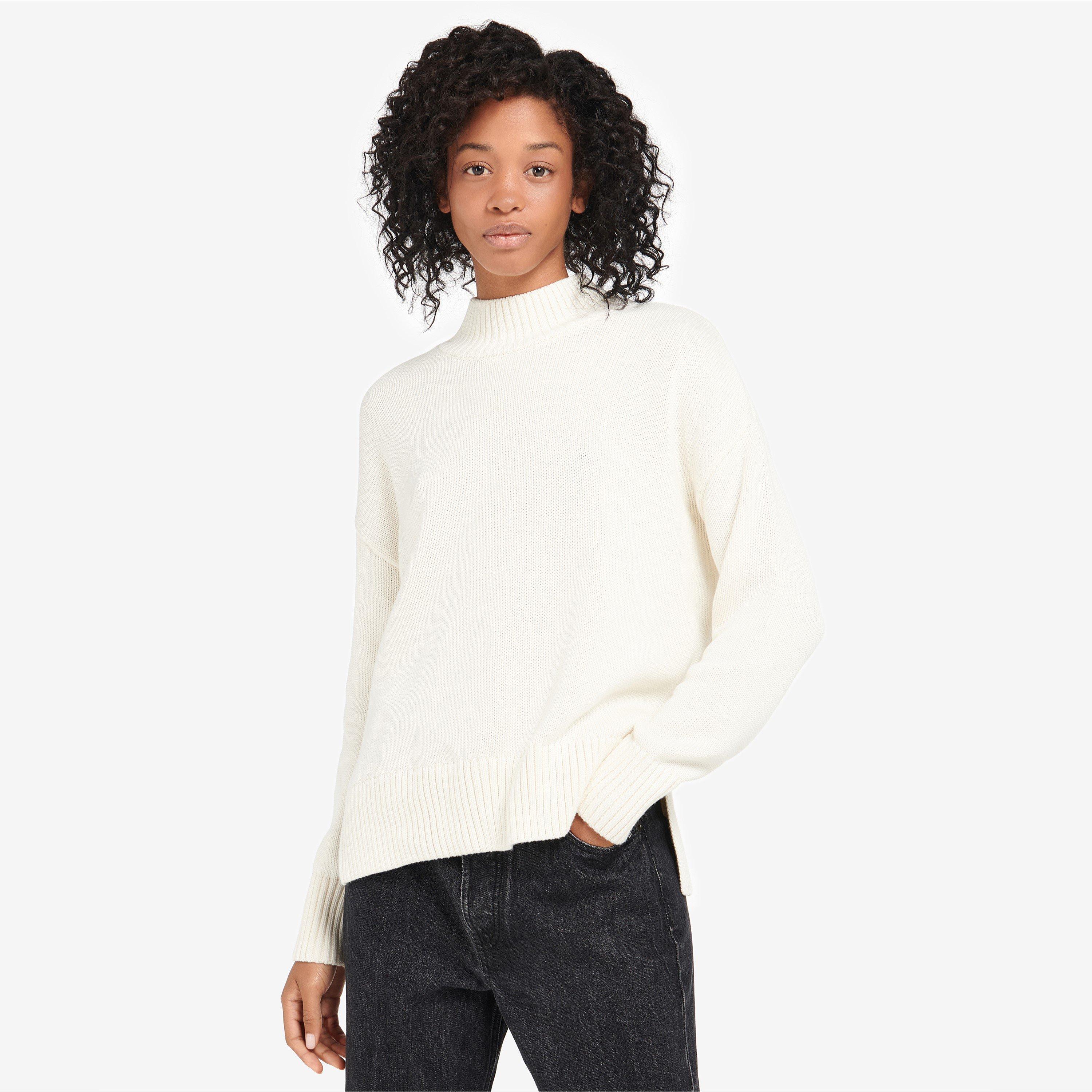 Cream/Ecru - Barbour - Womens Sandy Jumper - 2