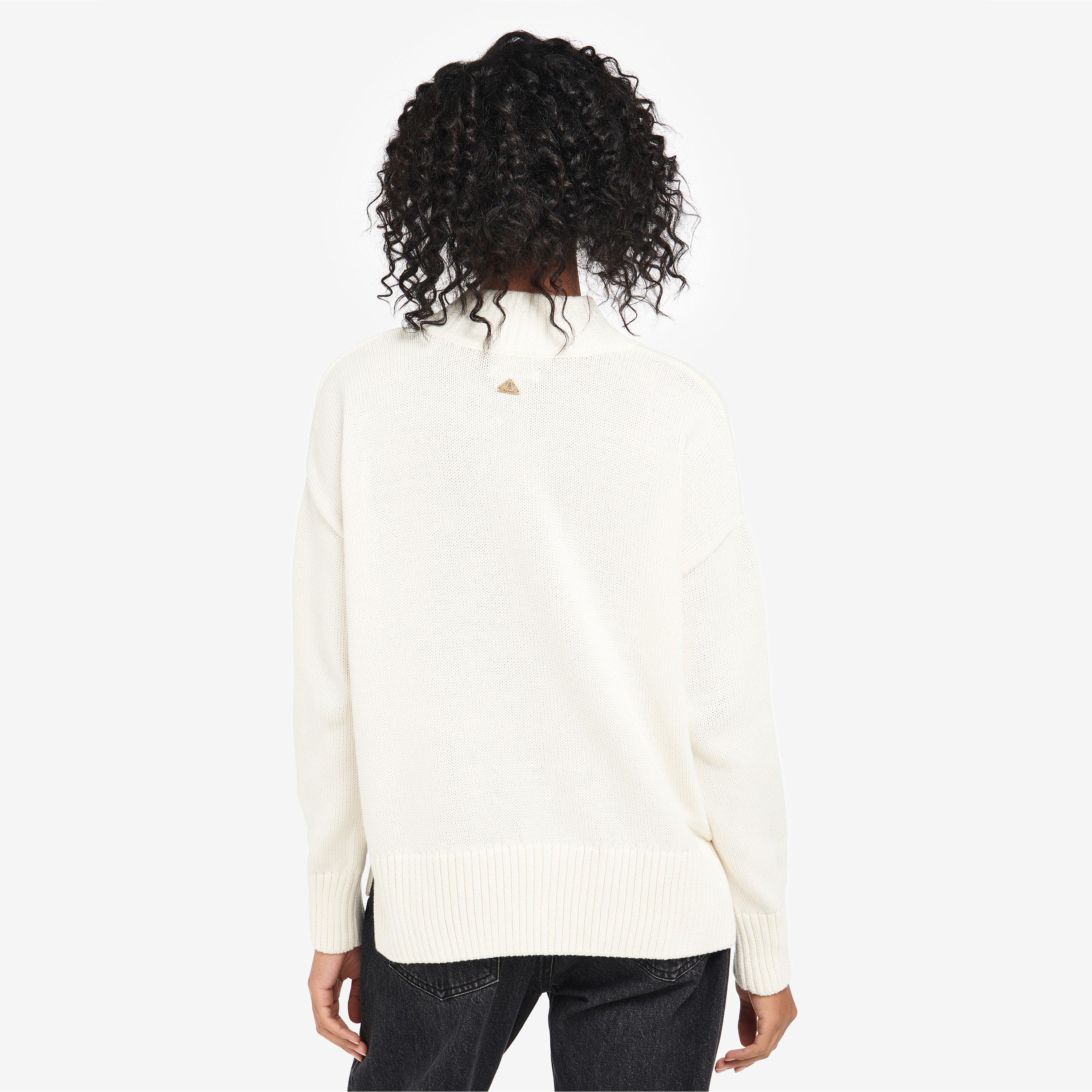 Cream/Ecru - Barbour - Womens Sandy Jumper - 3
