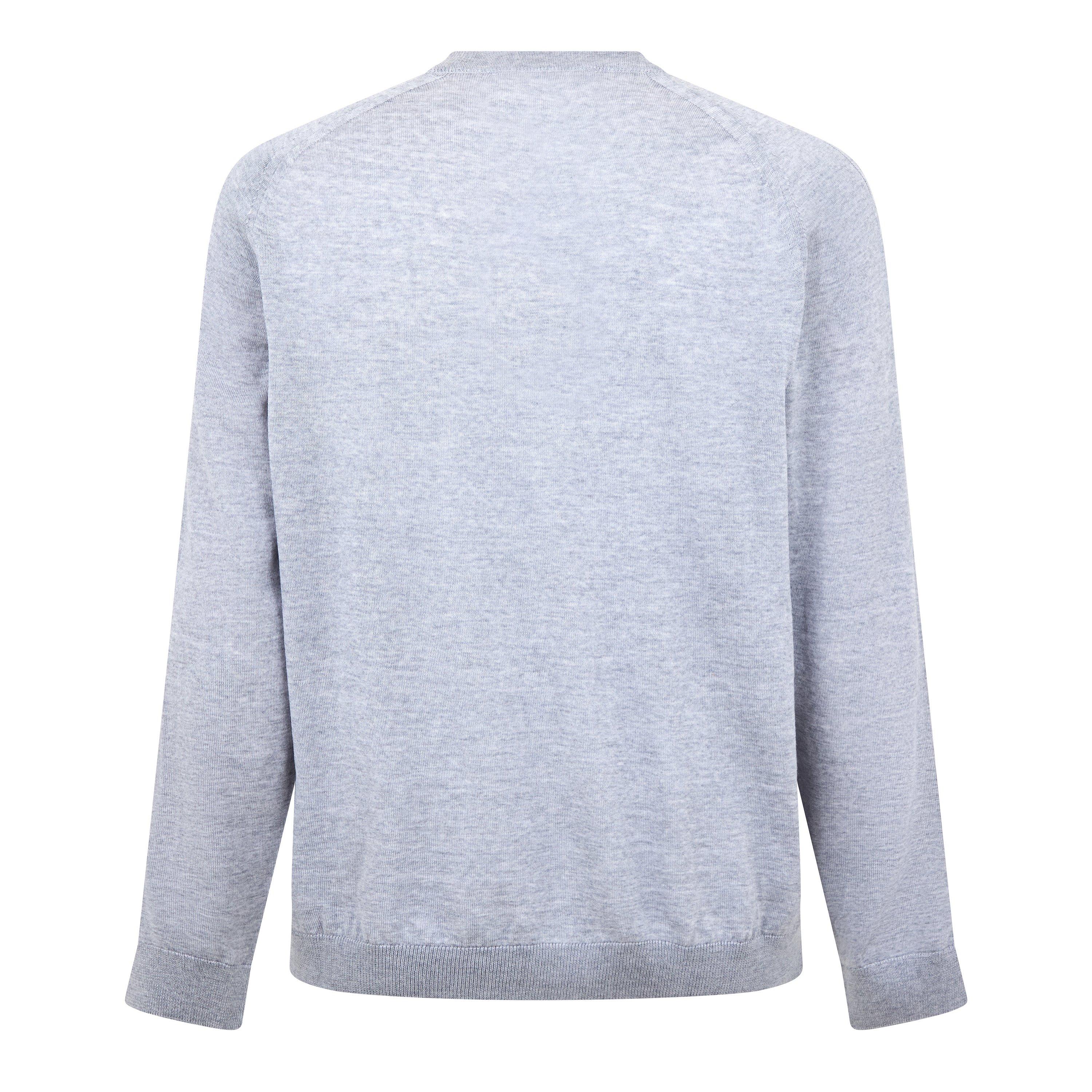Grey Melange - Maison Kitsune - Men's Fox Fine Merino Cardigan - 2
