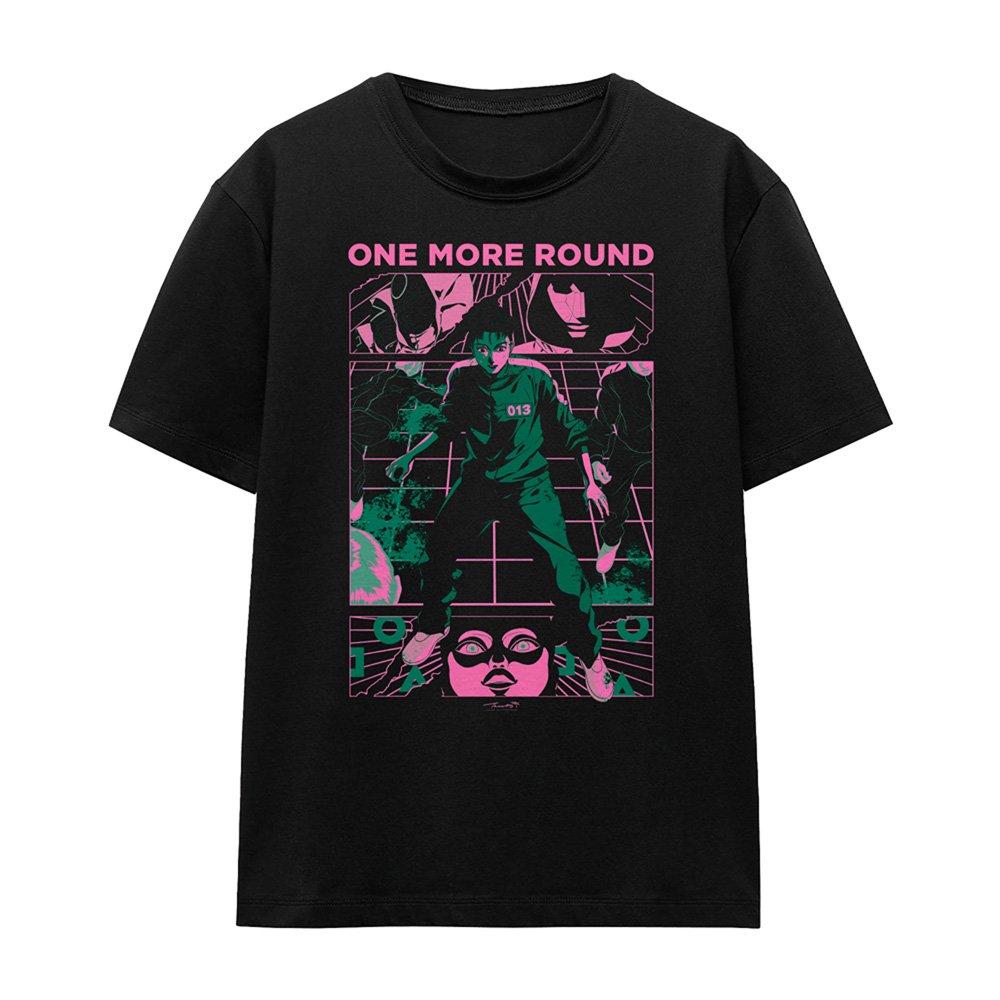 Black - Squid Game - Squid Game One More Round Anime Ladies T Shirt Bl - 4