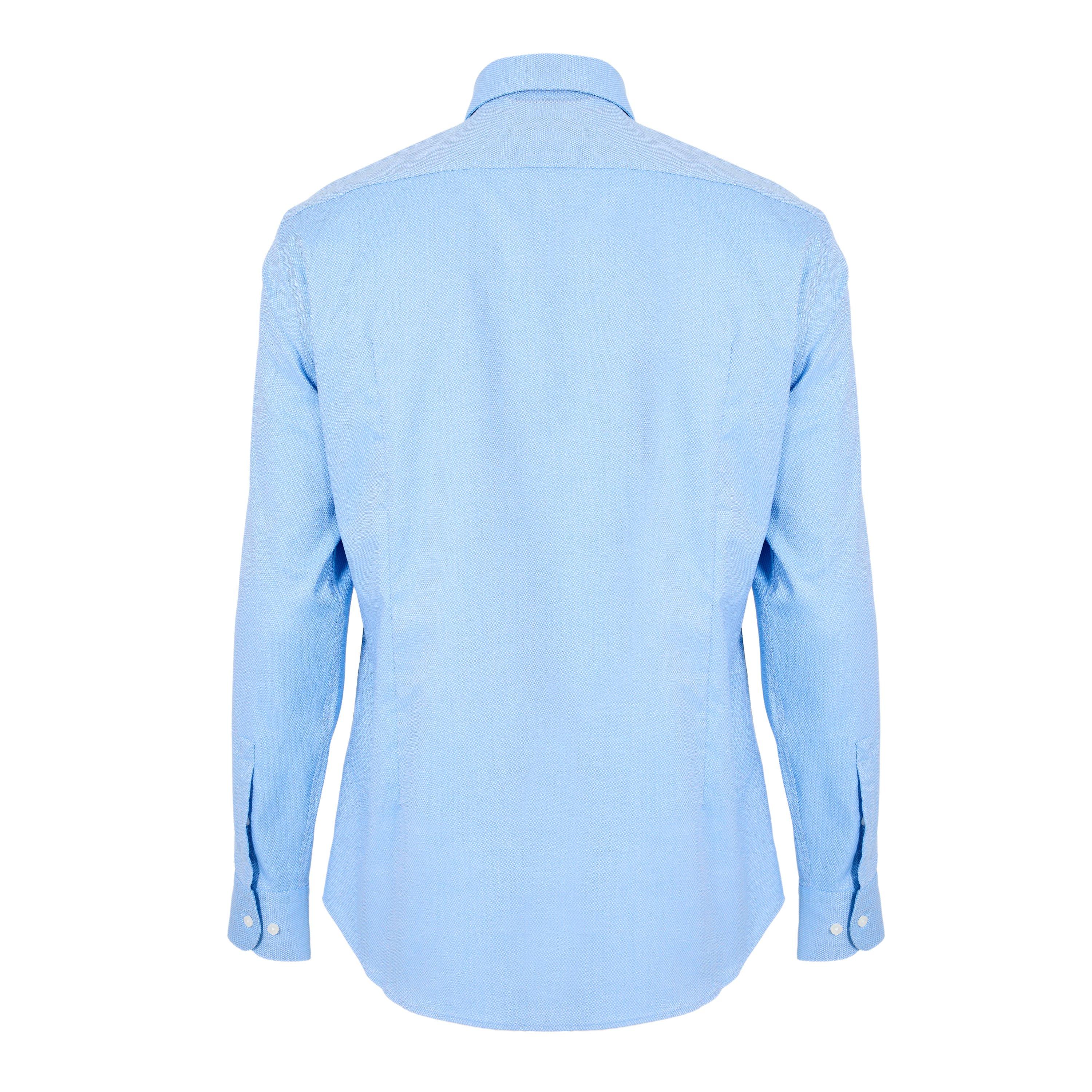 Light Blue 450 - Boss - Mens BOSS BLACK Kent Long Sleeve Buttoned Shirt - 2
