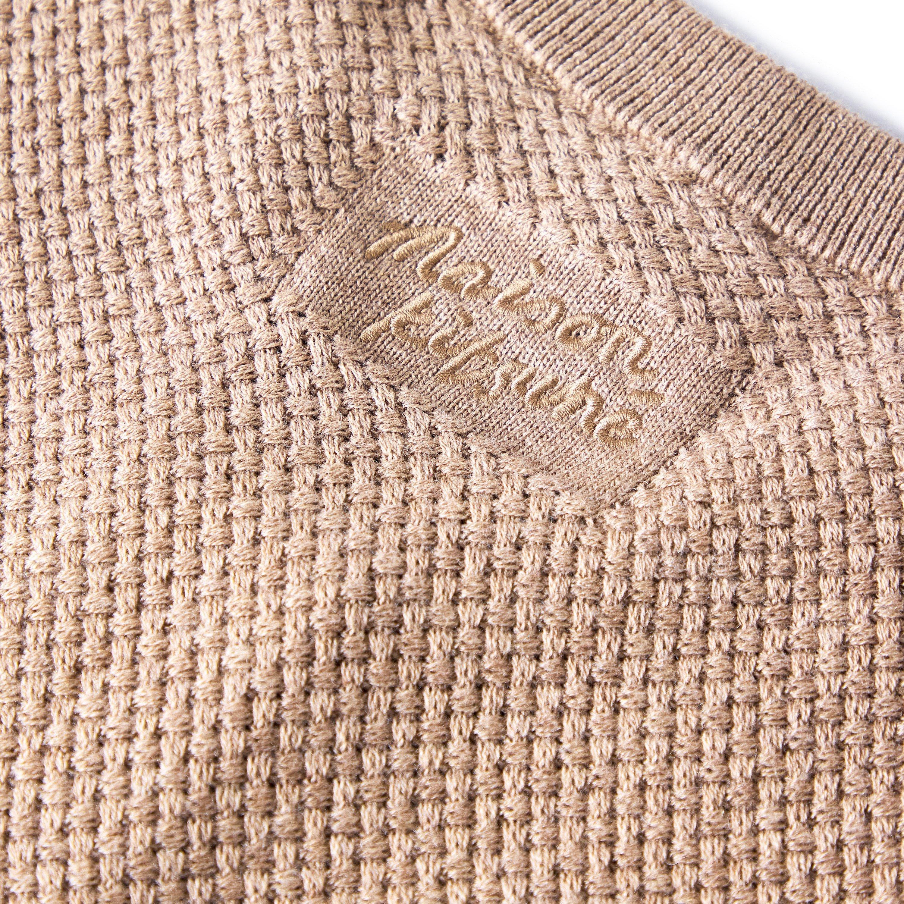 Roasted Almond - Maison Kitsune - Men's Tex Merino Cardigan - 3