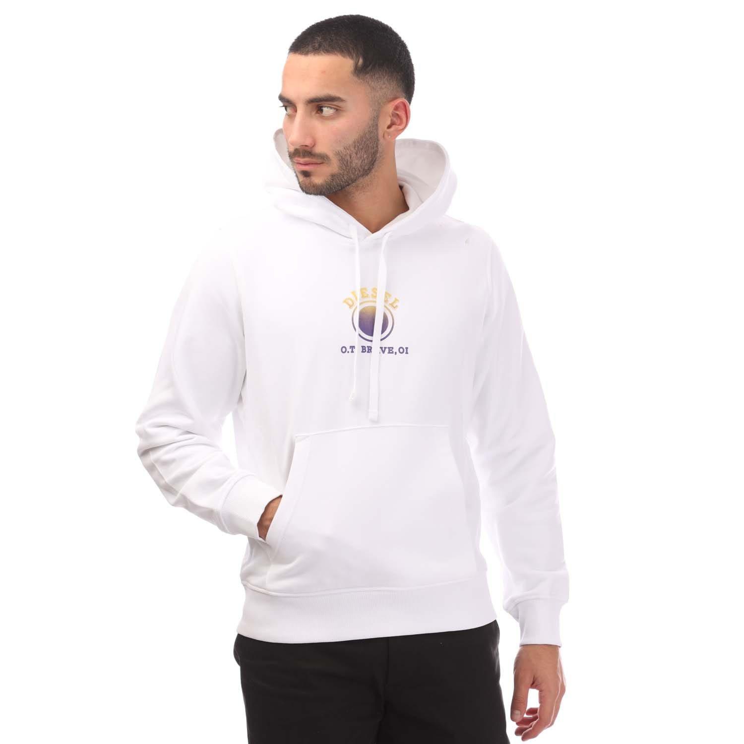 White - Diesel - S-Ginn 5-E Hoodie - 1