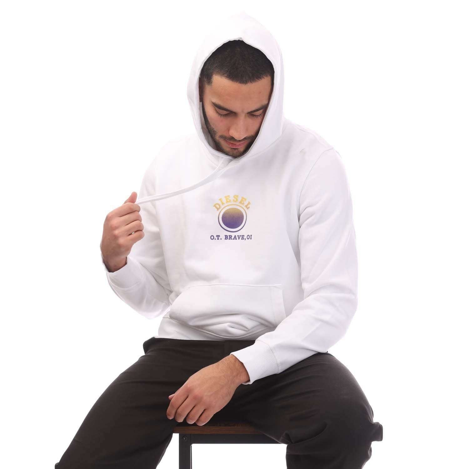 White - Diesel - S-Ginn 5-E Hoodie - 4