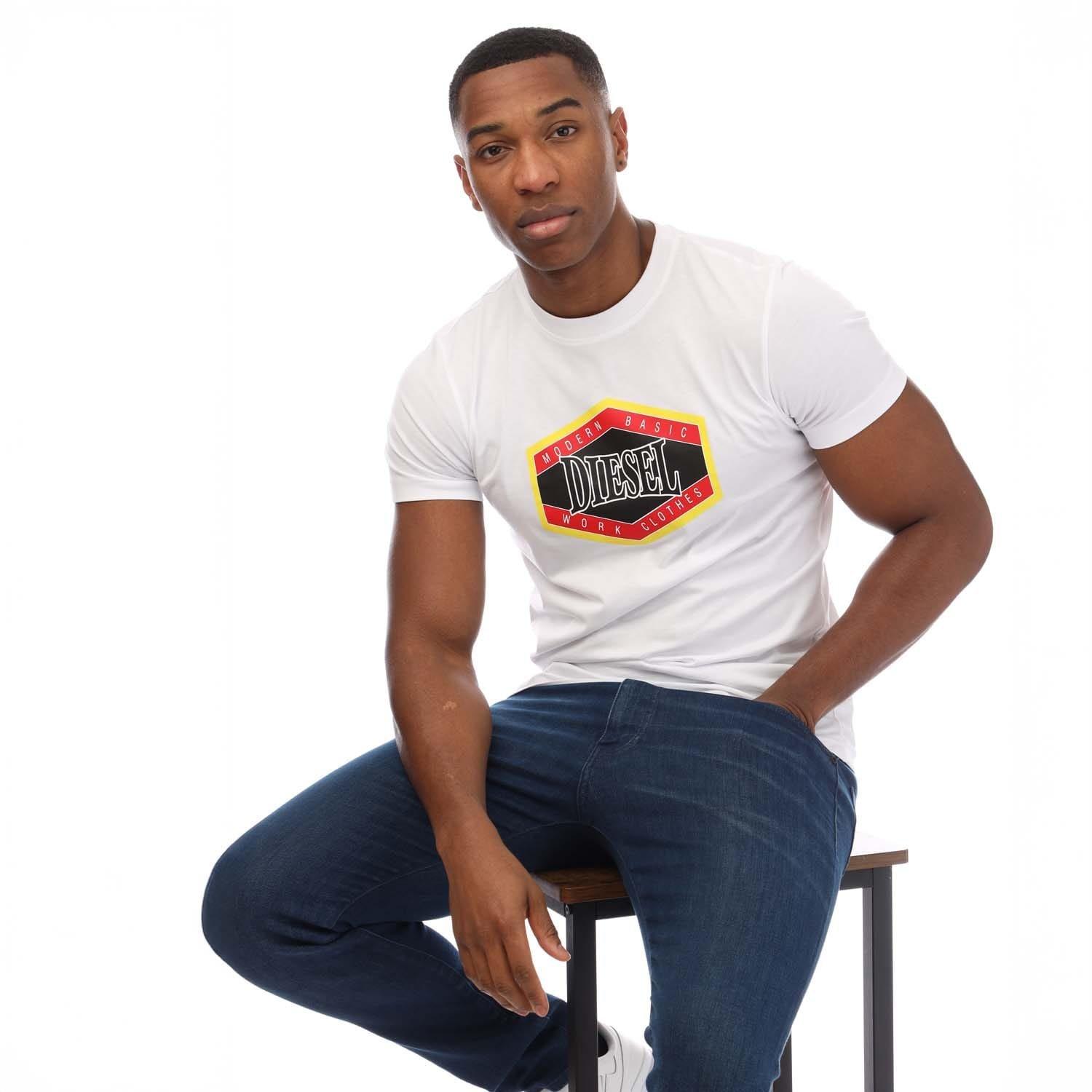 White - Diesel - T-Diegor 15-I T-Shirt - 4