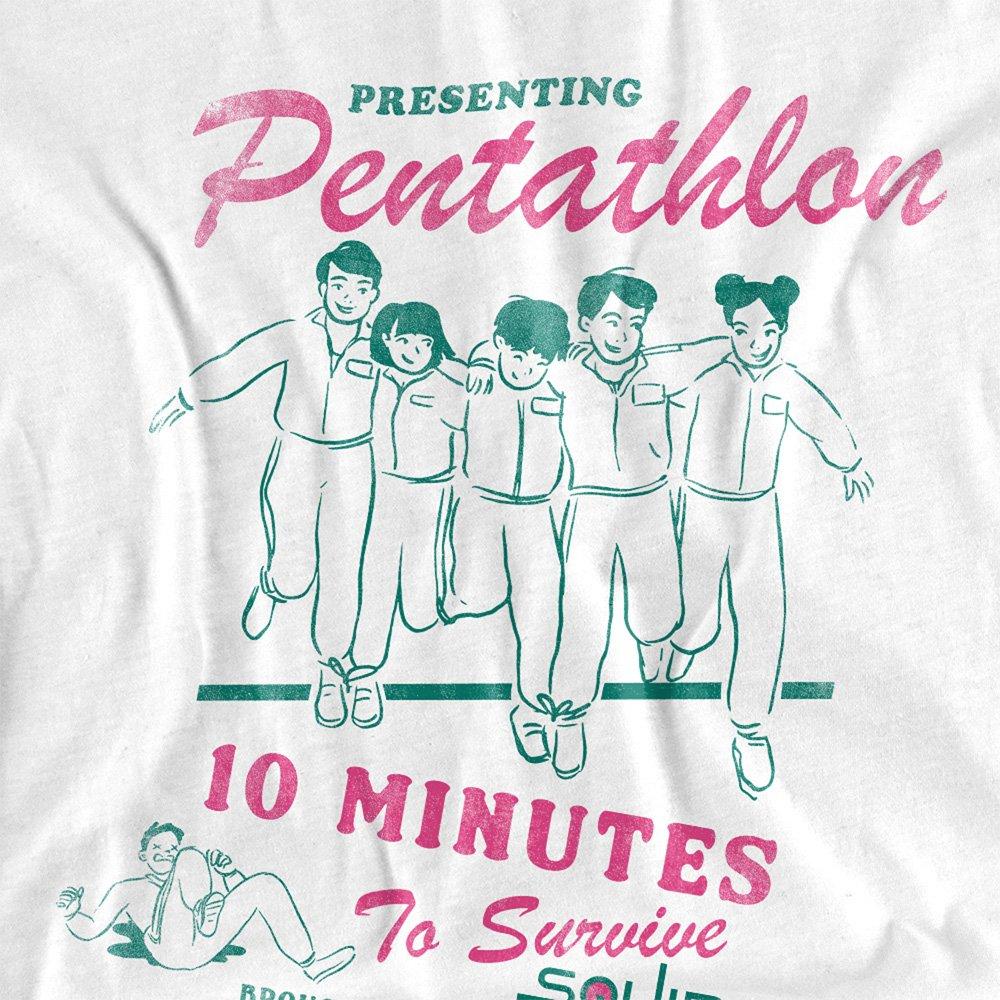 White - Squid Game - Squid Game Pentathlon Race Comic Ladies T Shirt W - 2