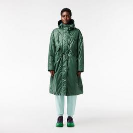 Lacoste Long Oversized Showerproof Hooded Parka