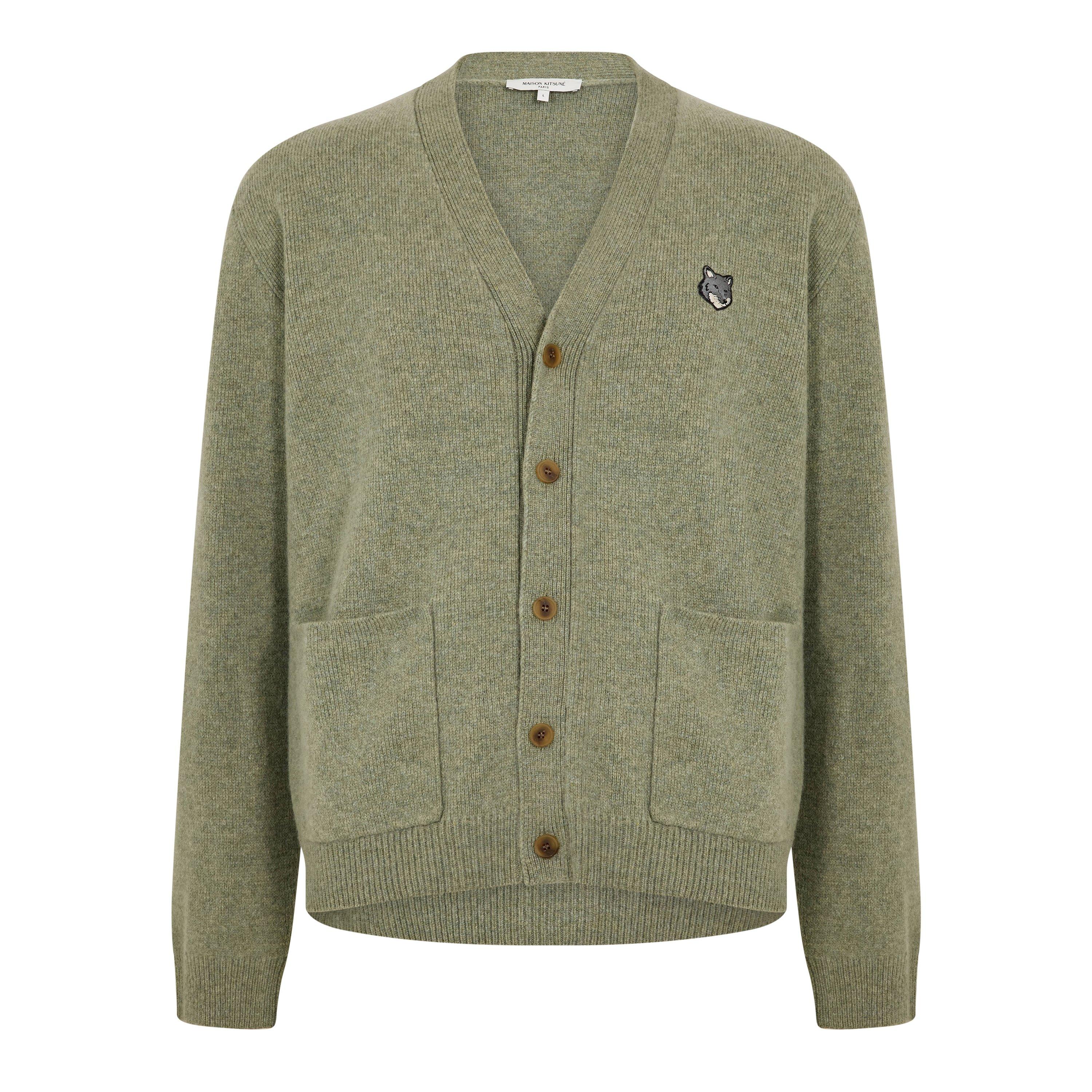 Men's Fox Hood Milano Lamb Cardigan