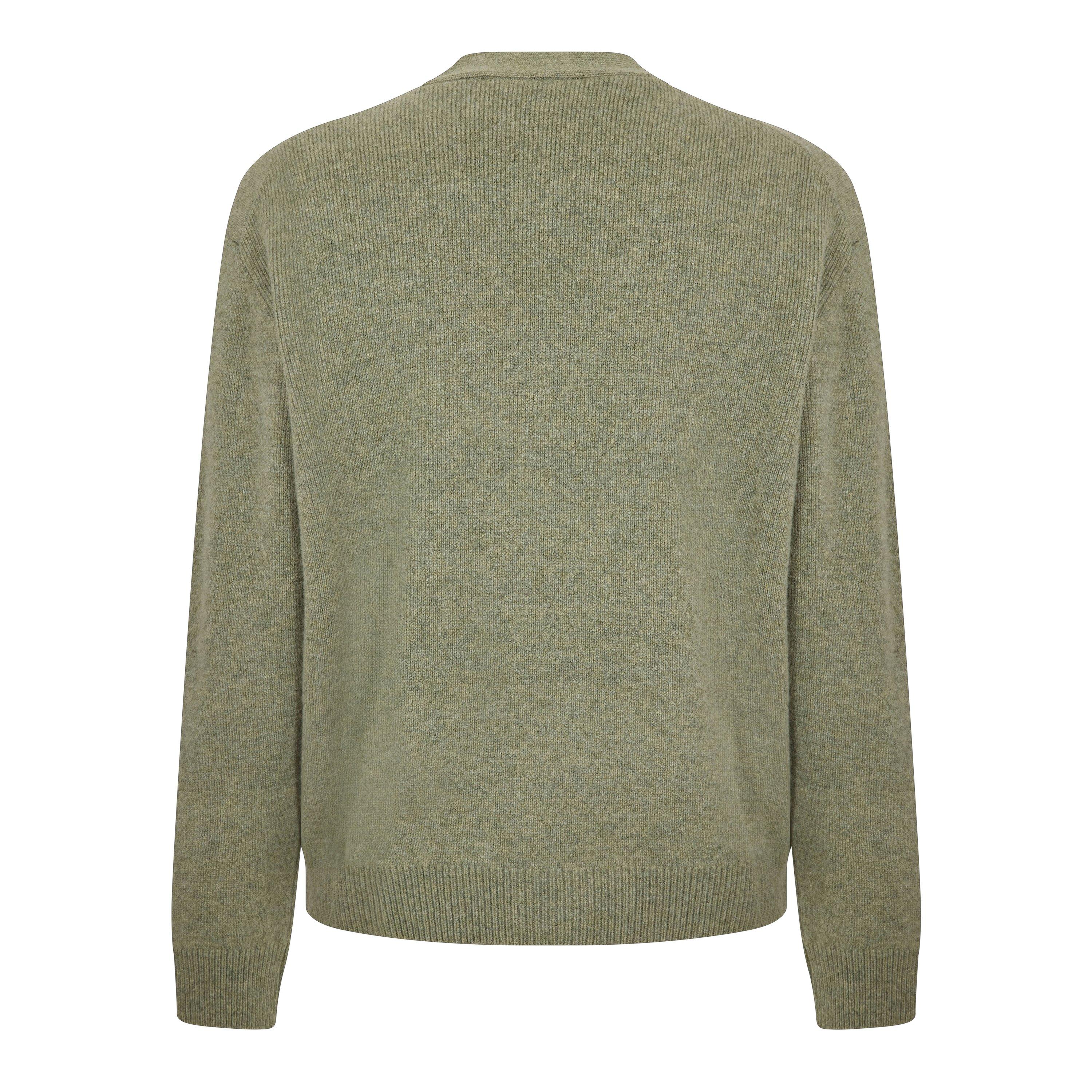 Laurel Green - Maison Kitsune - Men's Fox Hood Milano Lamb Cardigan - 2