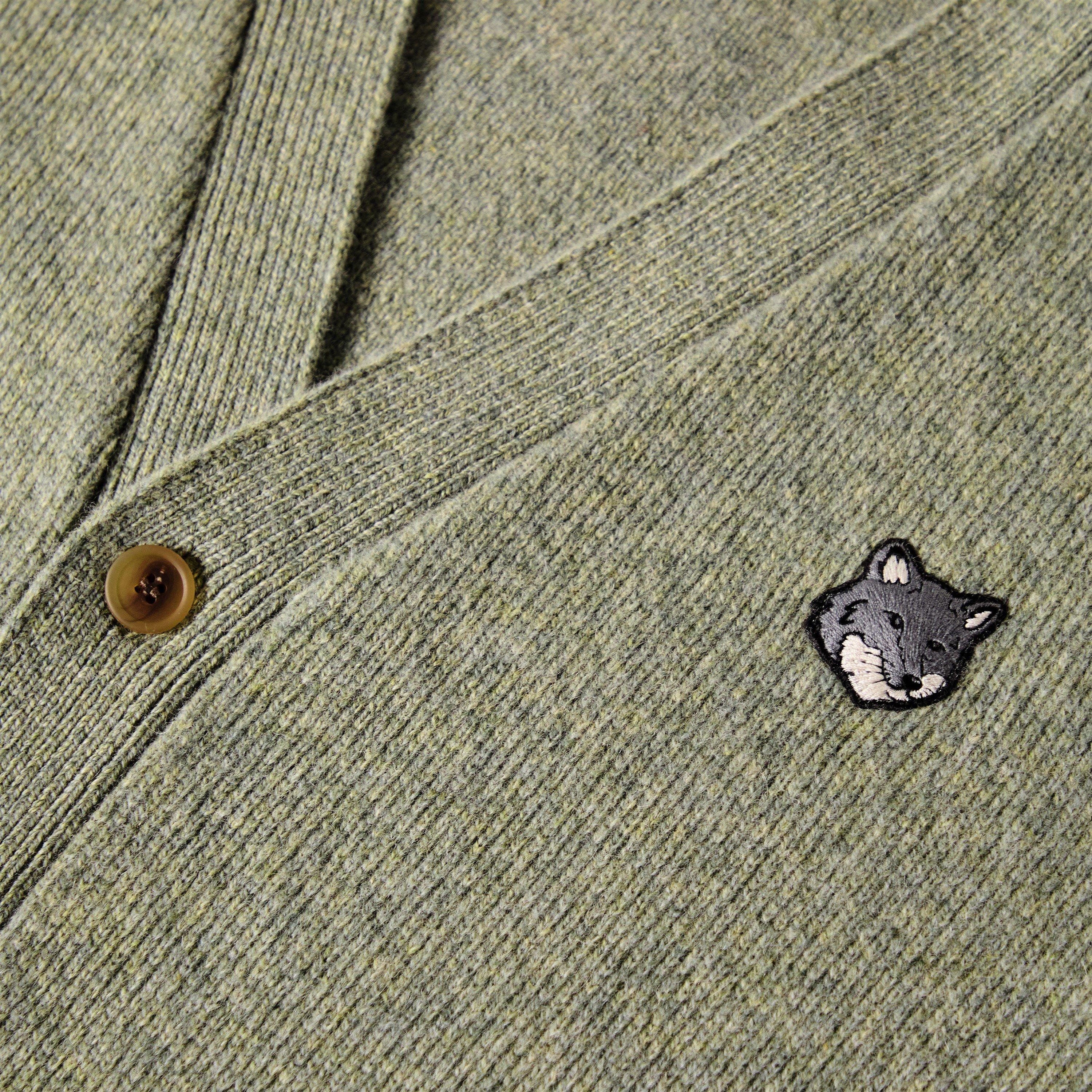Laurel Green - Maison Kitsune - Men's Fox Hood Milano Lamb Cardigan - 5
