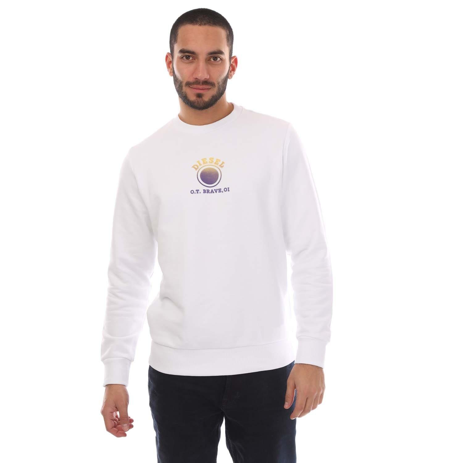 White - Diesel - S-Gir 5-5 Sweatshirt - 1