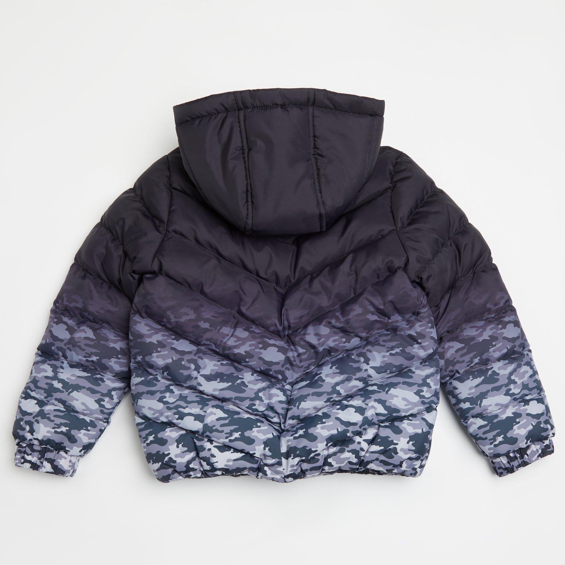 Zwart - Firetrap - Camo Puffer Jacket - 2