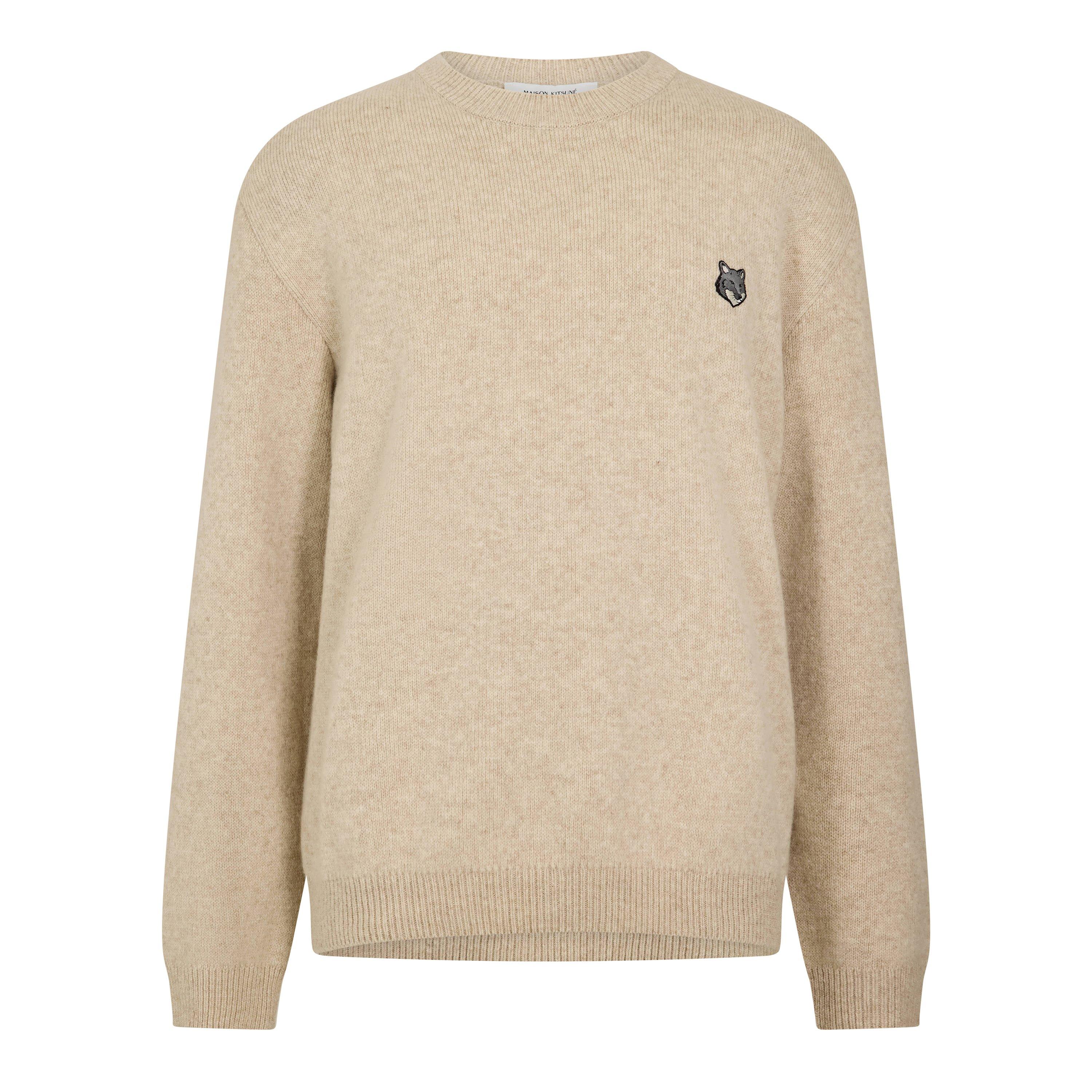 Men's Fox Hood Milano Lamb Crew Neck Jumper