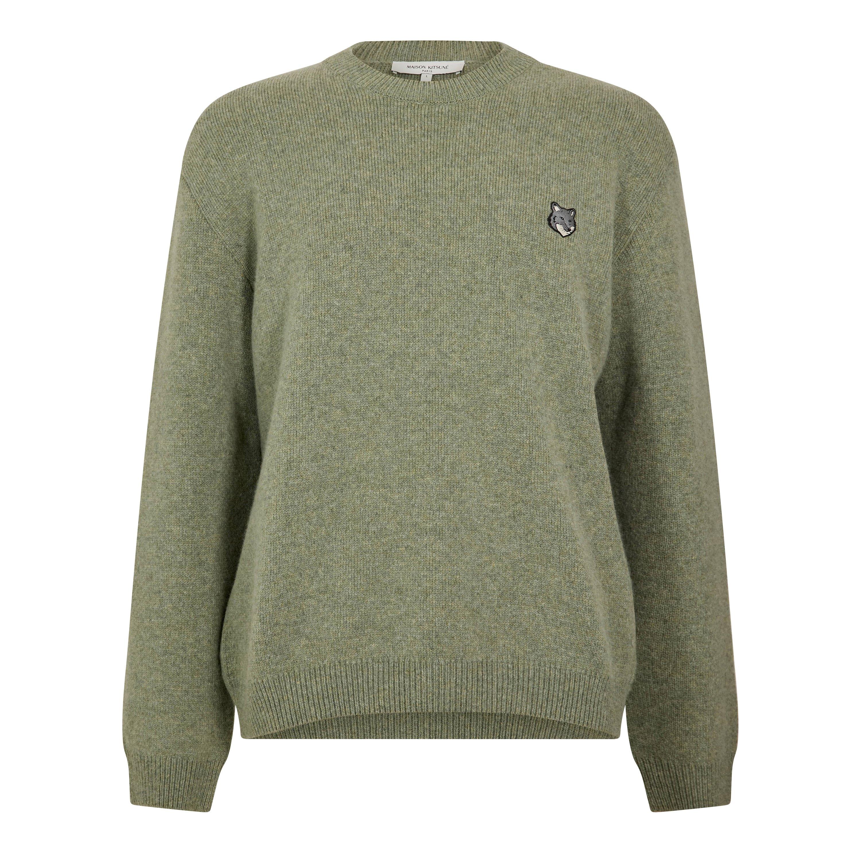 Men's Fox Hood Milano Lamb Crew Neck Jumper