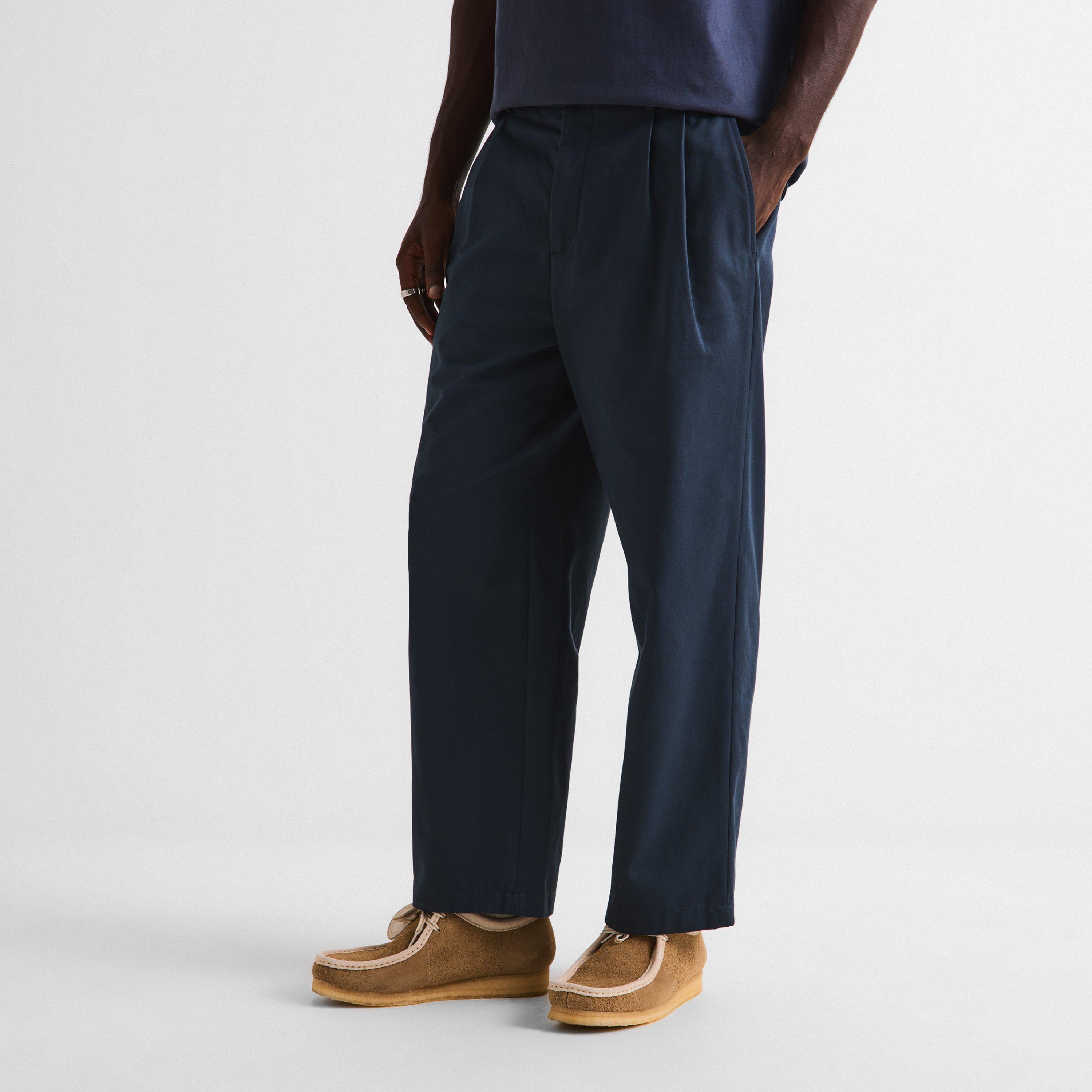 Charcoal - Maison Kitsune - Men's Relaxed Pleated Trousers - 3