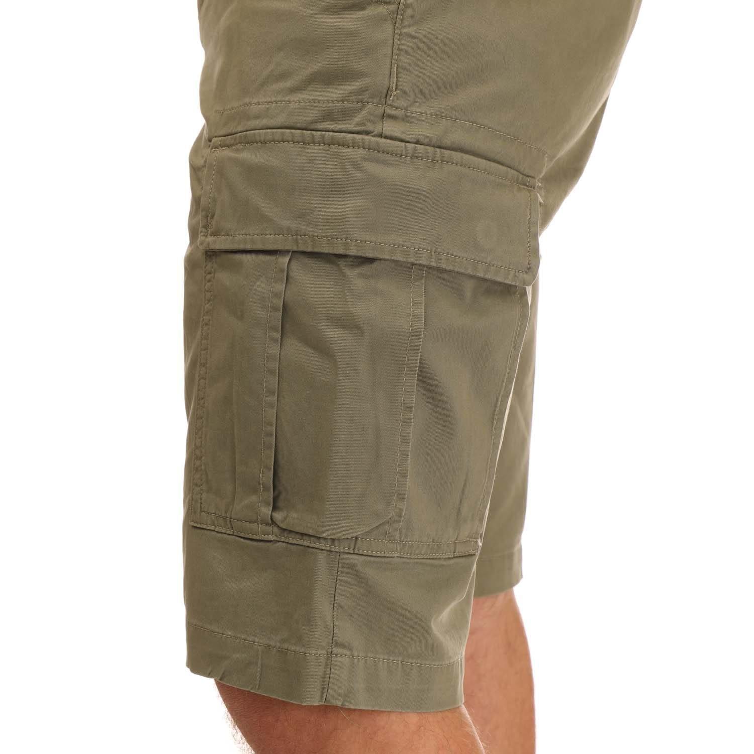 Green - Timberland - Outdoor Relaxed Cargo Shorts - 4