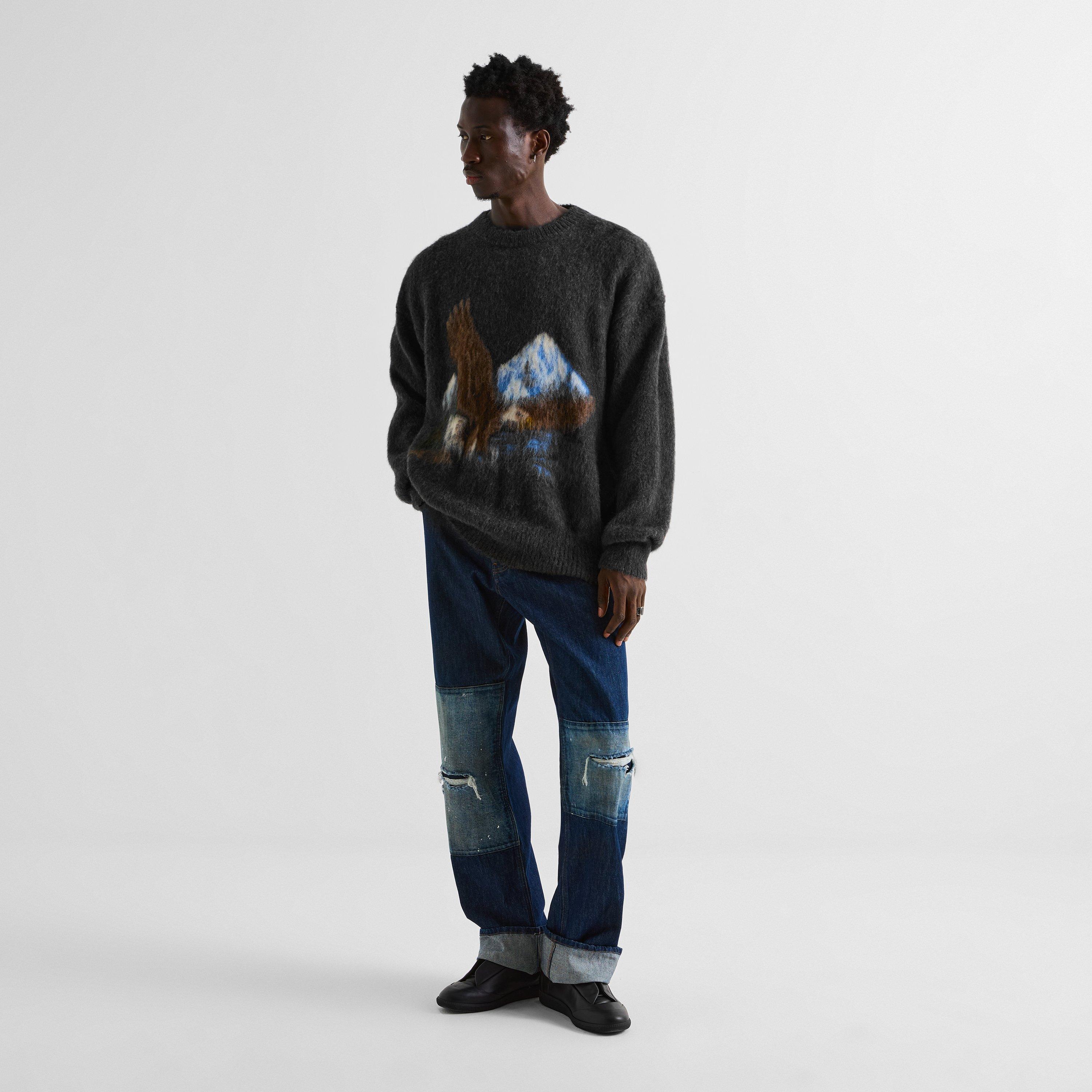Charcoal - Maison Margiela - Eagle Crewneck Knit - 6