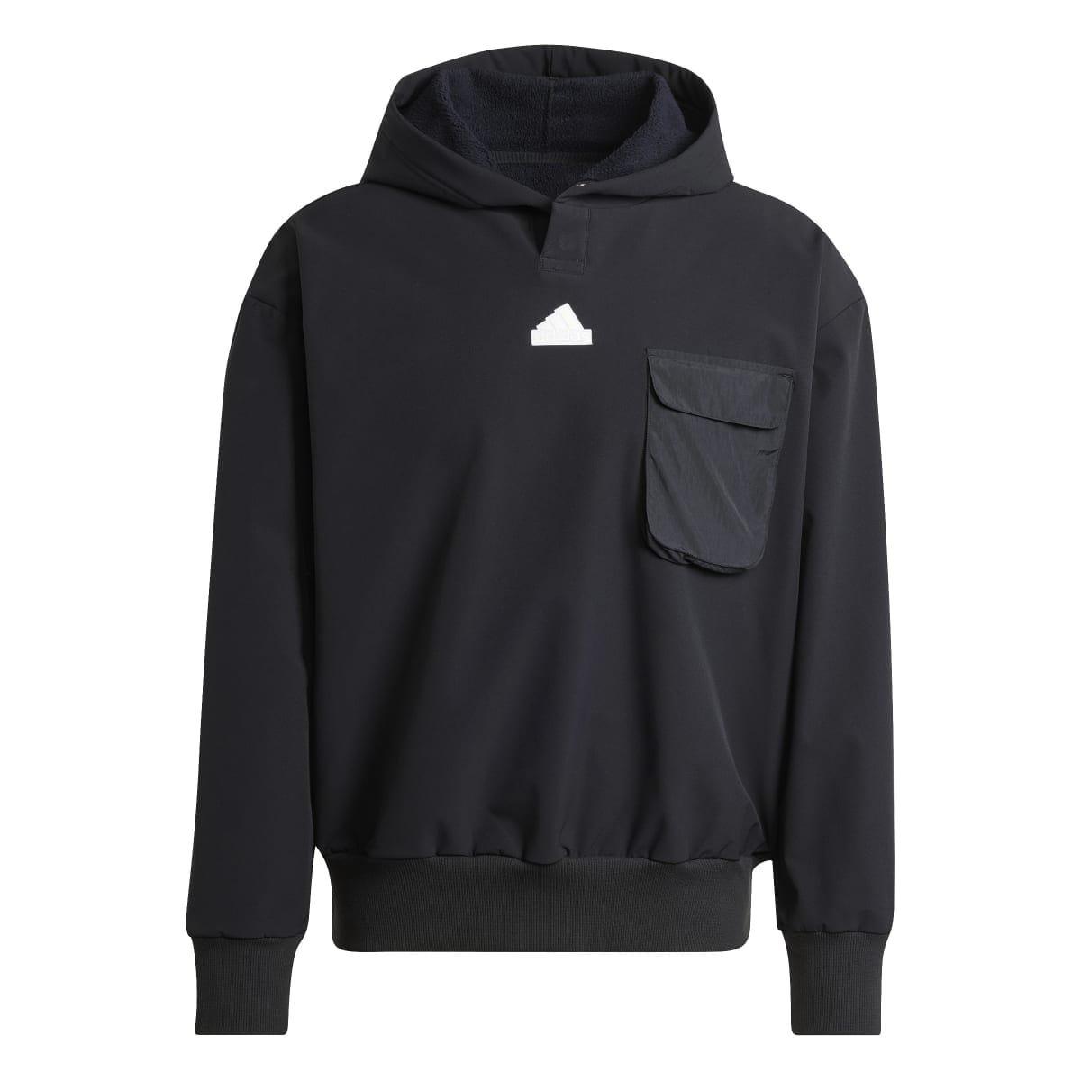 Black - adidas - City Escape Premium Hoodie - 1