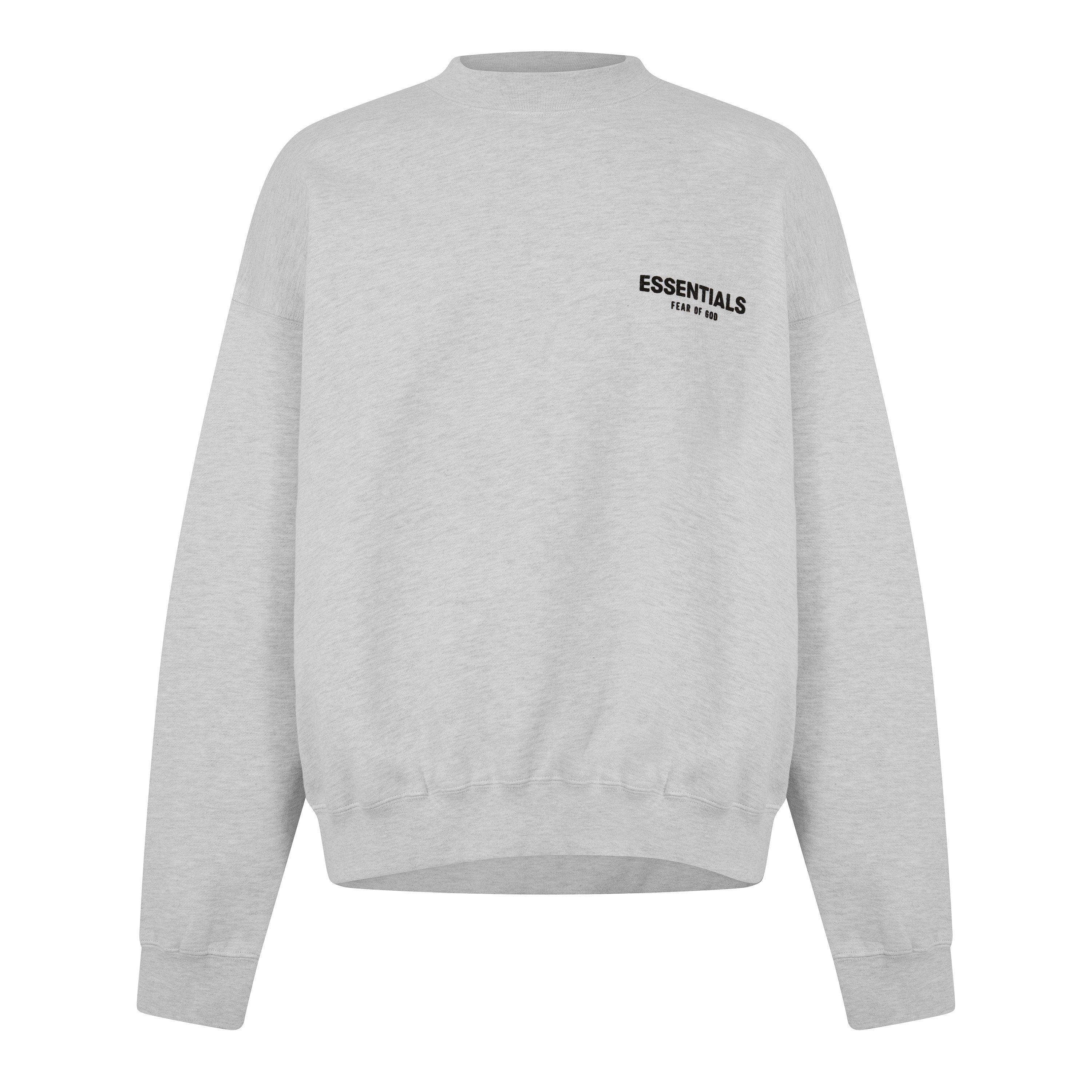 Fear Of God Essentials  Adults Core Crewneck Crew Neck Jumper - Light Oatmeal - Large