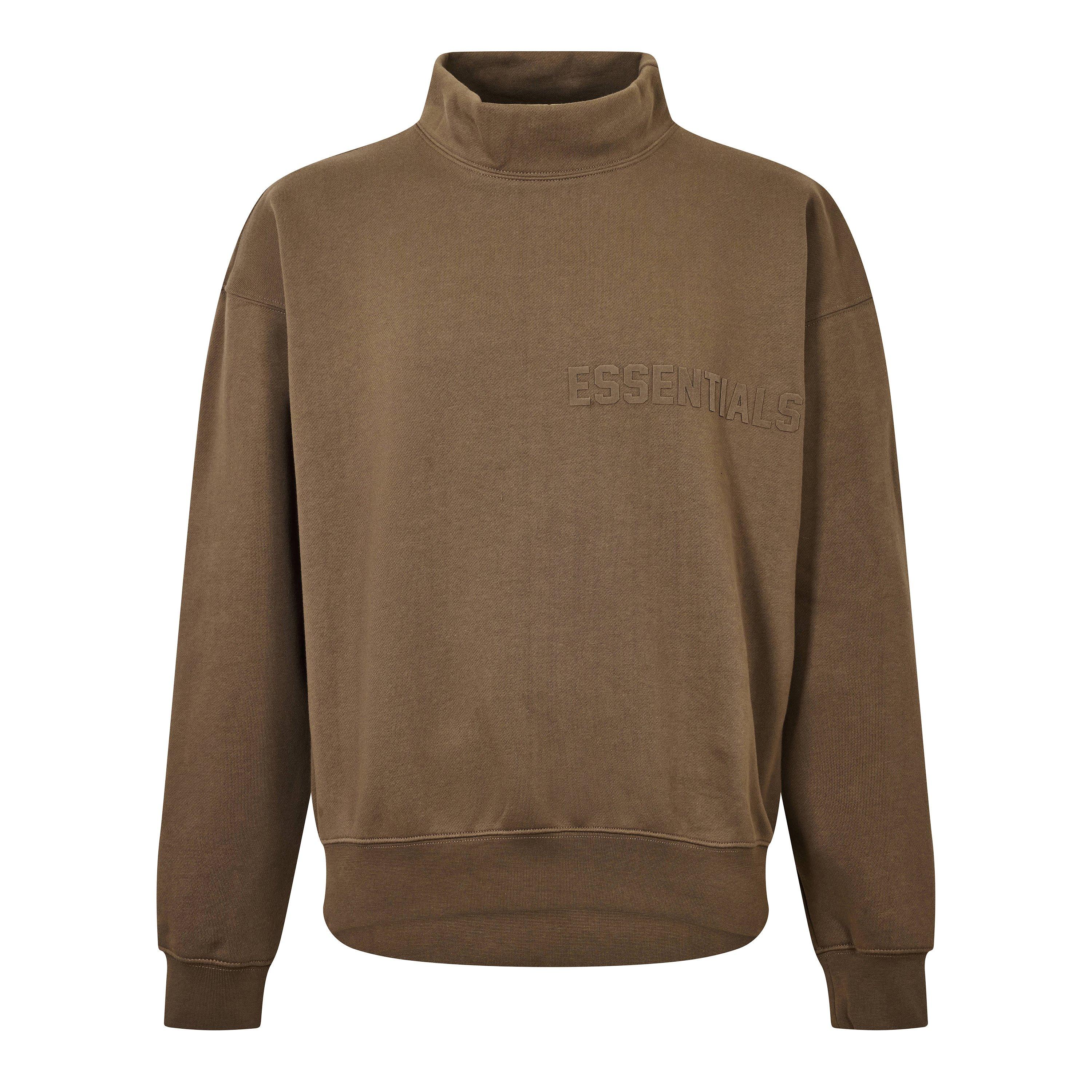 Wood - Fear Of God Essentials - Unisex Adults Mockneck Turtle Neck Jumper - 1