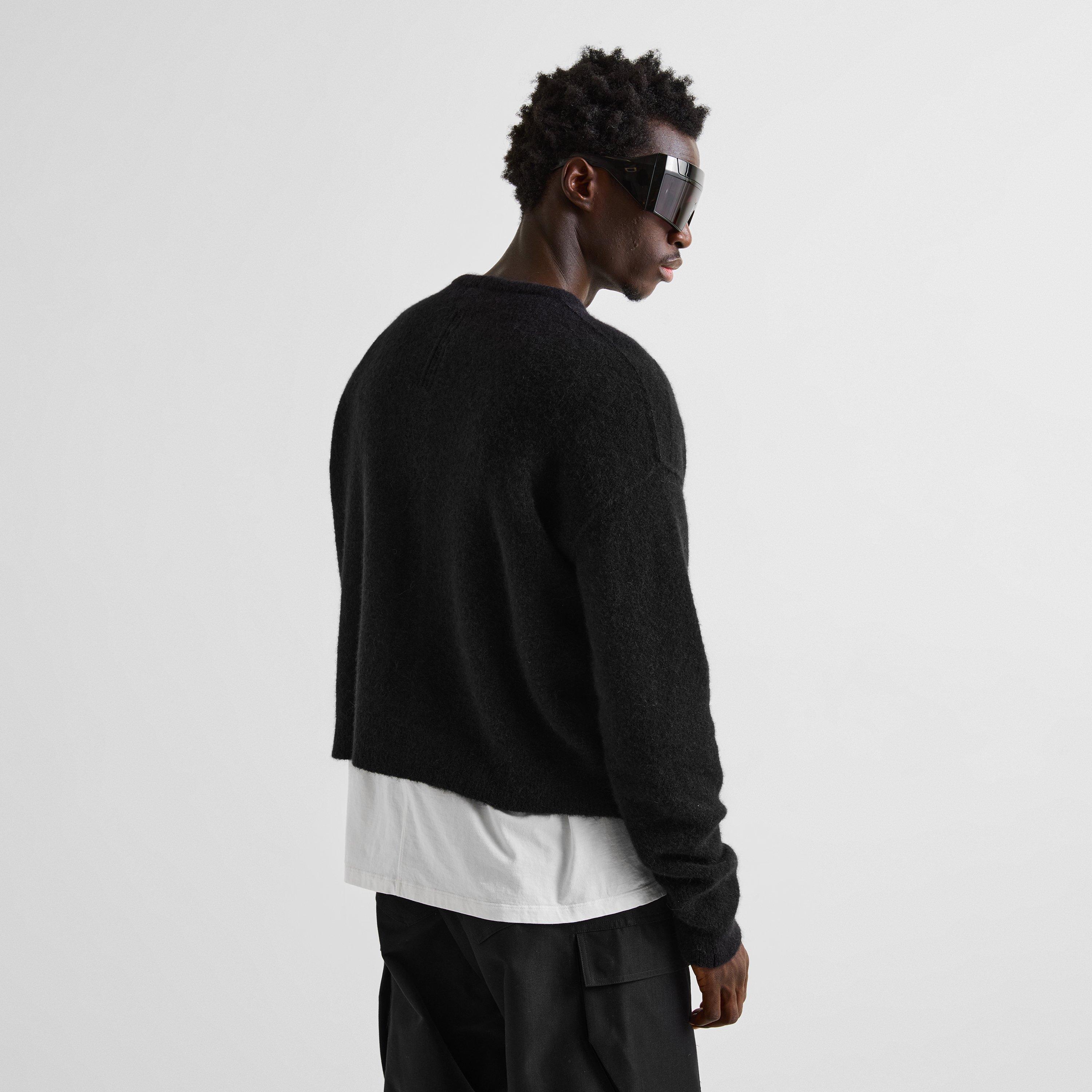 Black - Rick Owens - Round Neck Sweater - 4