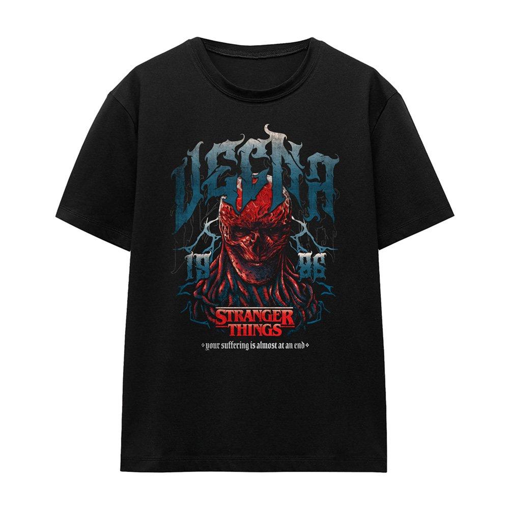 Black - Stranger Things - Stranger Things Vecna Evil Band 86 Ladies T Shirt - 4