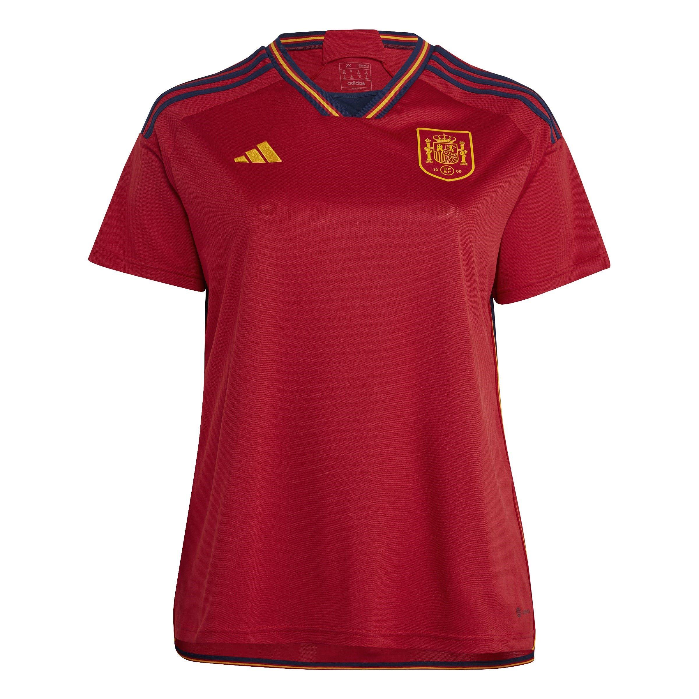 Red - adidas - Spain Home Shirt 2022 Womens - 1