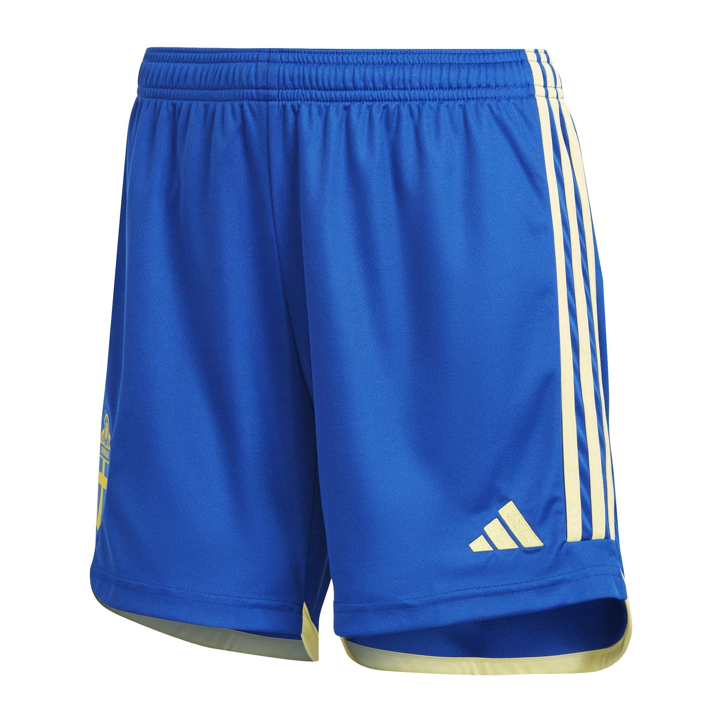 Adidas Women's Sweden Team 23 Away Shorts - Blue - 10 (S)