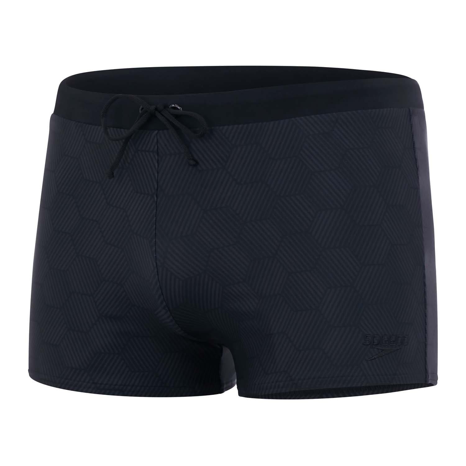 Speedo Men's Valmilton Jammer Aquashort - Black Grey - 38 inch