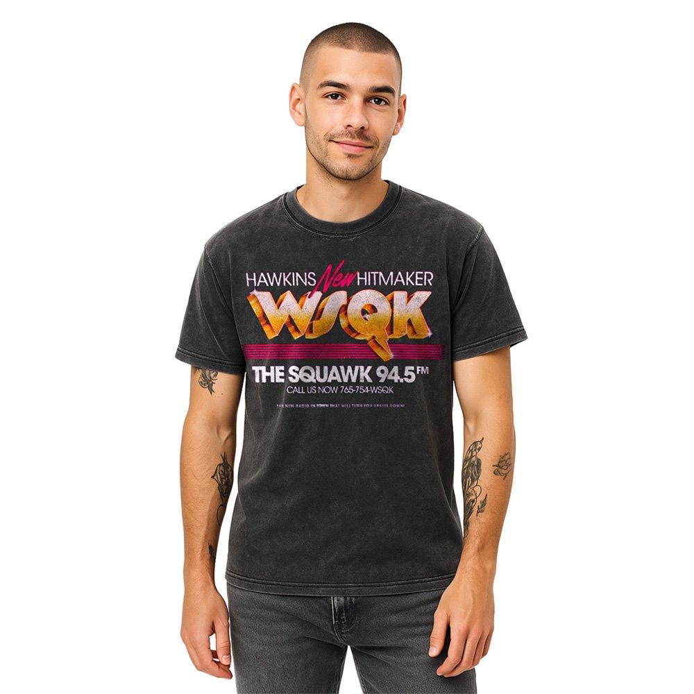 Black - Stranger Things - Stranger Things Wsqk Tv Advert T Shirt Black - 1
