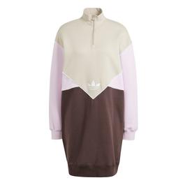 adidas Originals Half-Zip Sweat Dress Womens