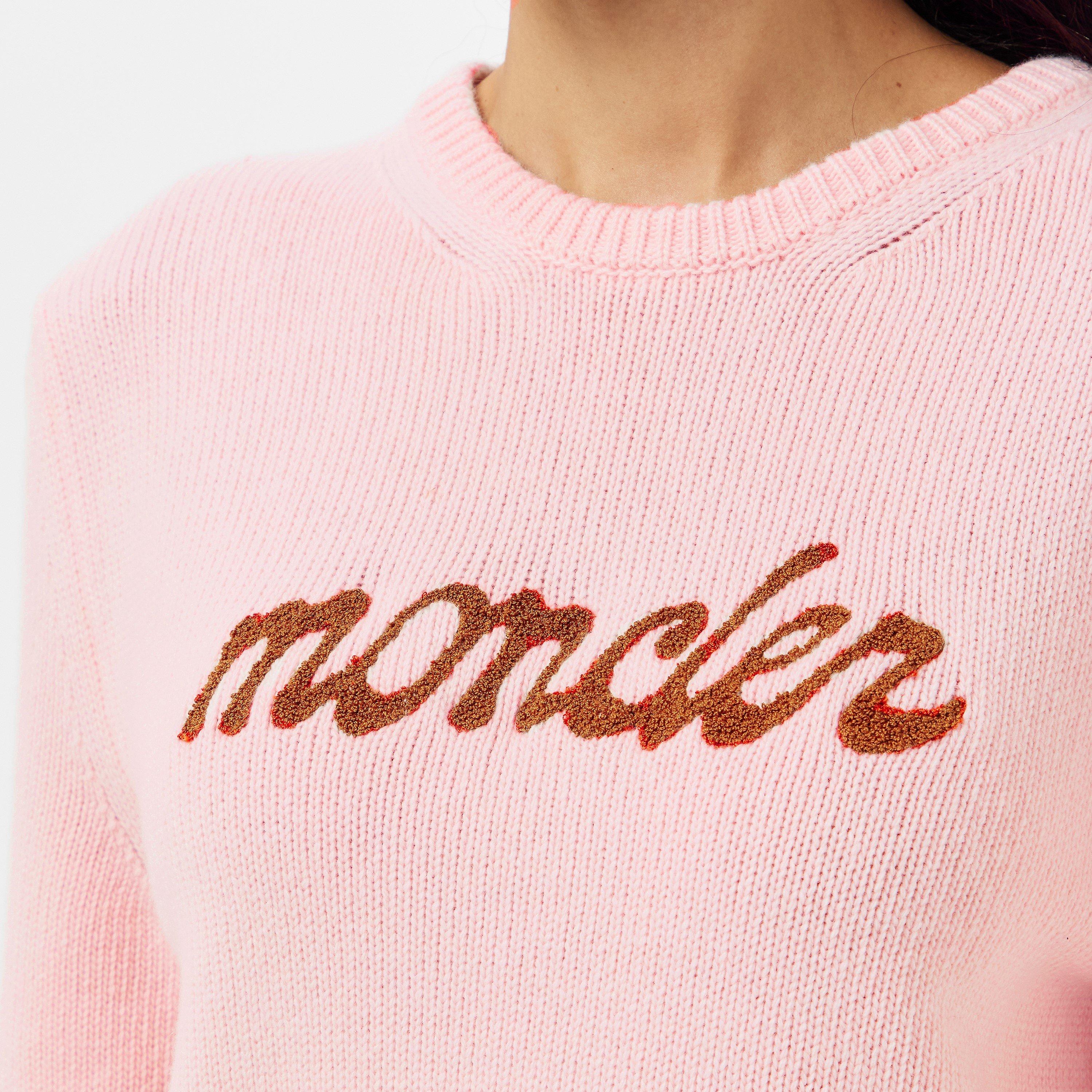 Pink 506 - Moncler - Women's Crew Neck Jumper - 5