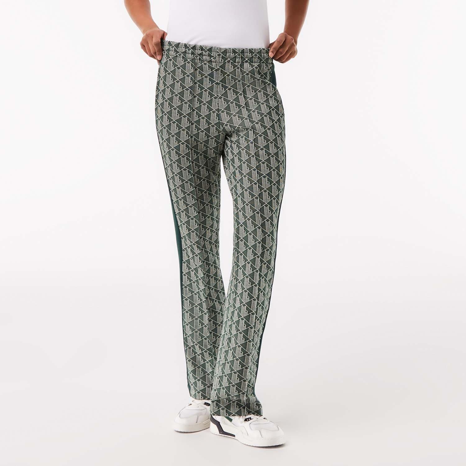 Green - Lacoste - Flared Monogram Sweatpants - 3
