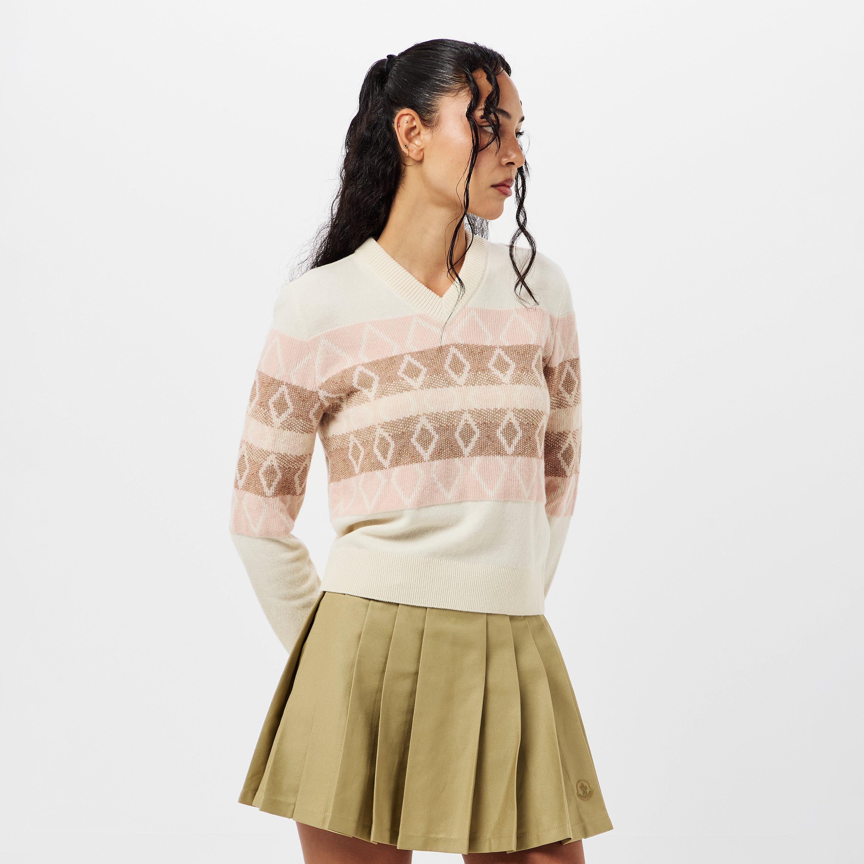 Natural 034 - Moncler - Women's Crew Neck Jumper - 3