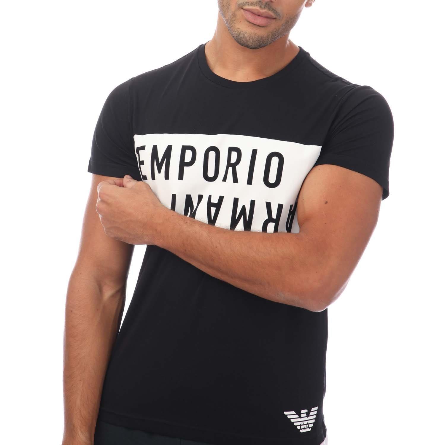 Black-White - Emporio Armani - Crewneck T-Shirt - 3