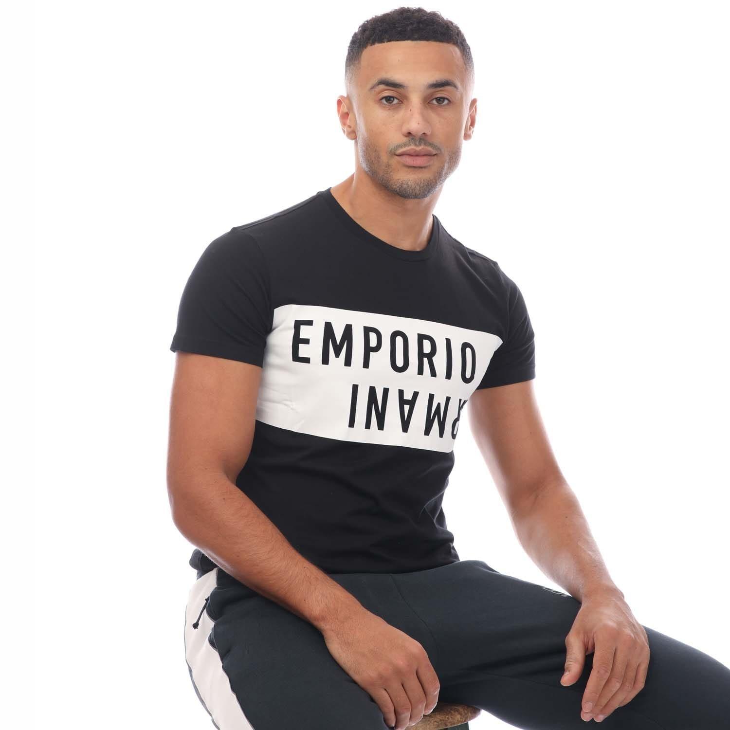 Black-White - Emporio Armani - Crewneck T-Shirt - 4