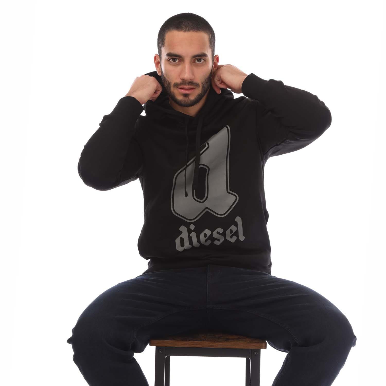 Black - Diesel - S-Ginnout 13-A Hoodie - 4