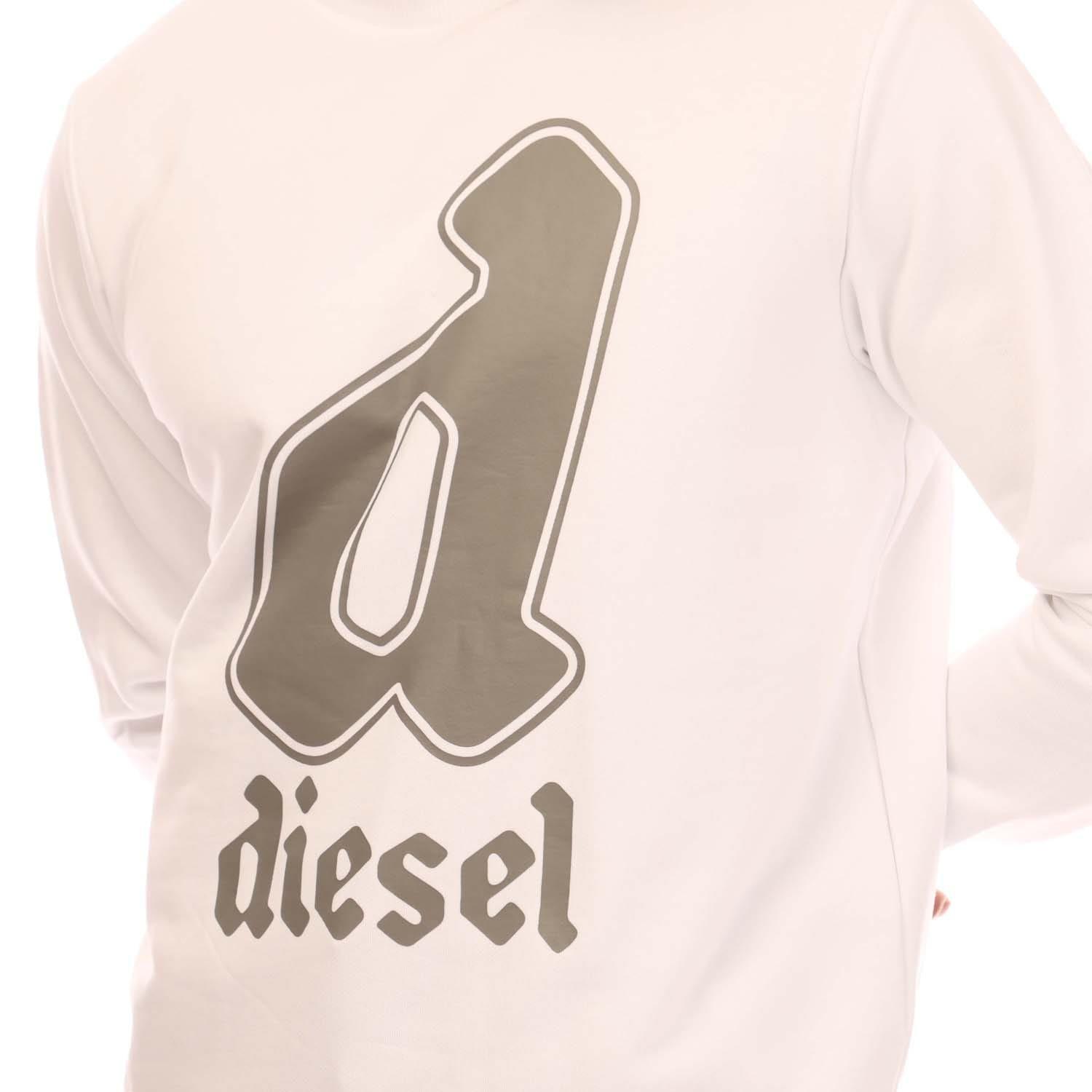 White - Diesel - S-Gir 13-1 Sweatshirt - 2