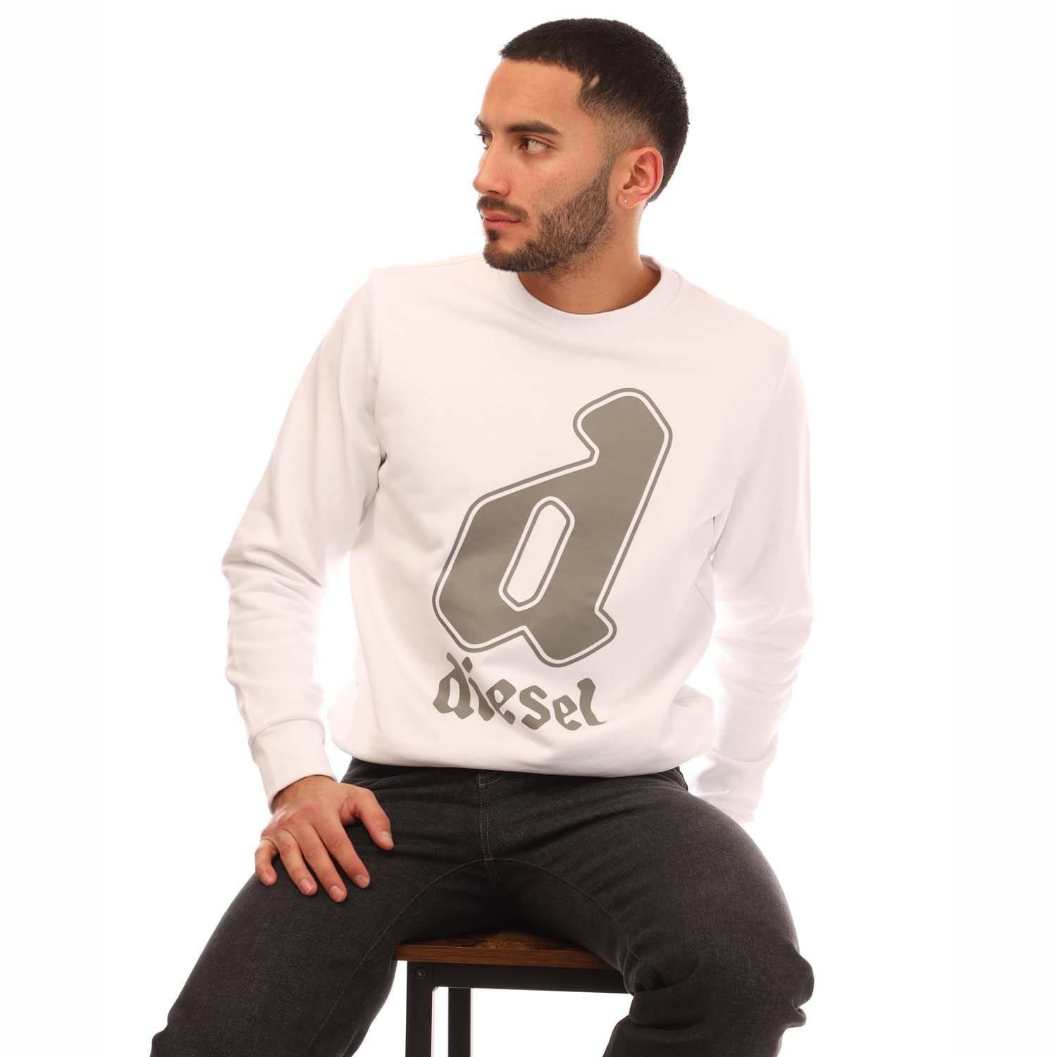 White - Diesel - S-Gir 13-1 Sweatshirt - 4