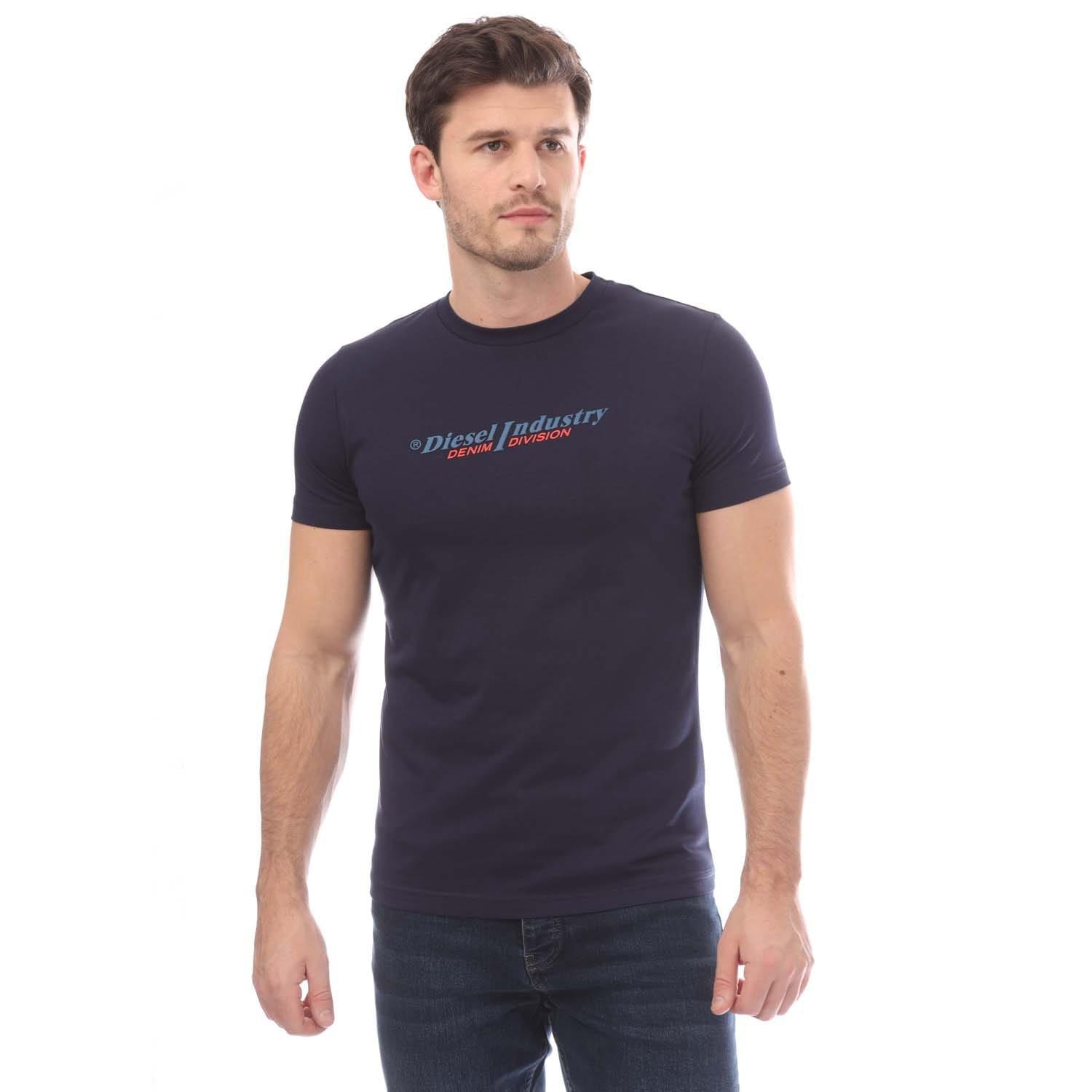 Navy - Diesel - T-Diegor T-Shirt - 1