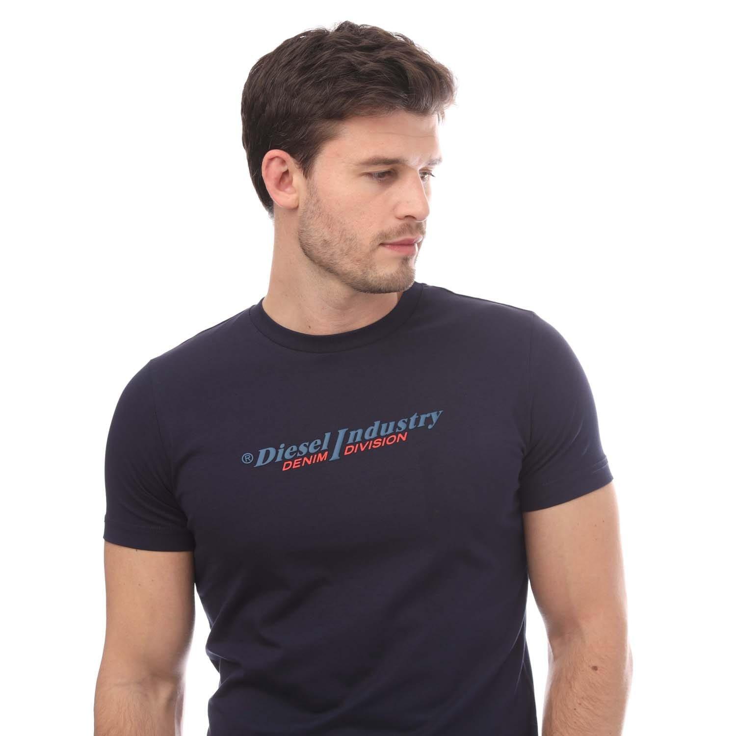 Navy - Diesel - T-Diegor T-Shirt - 4