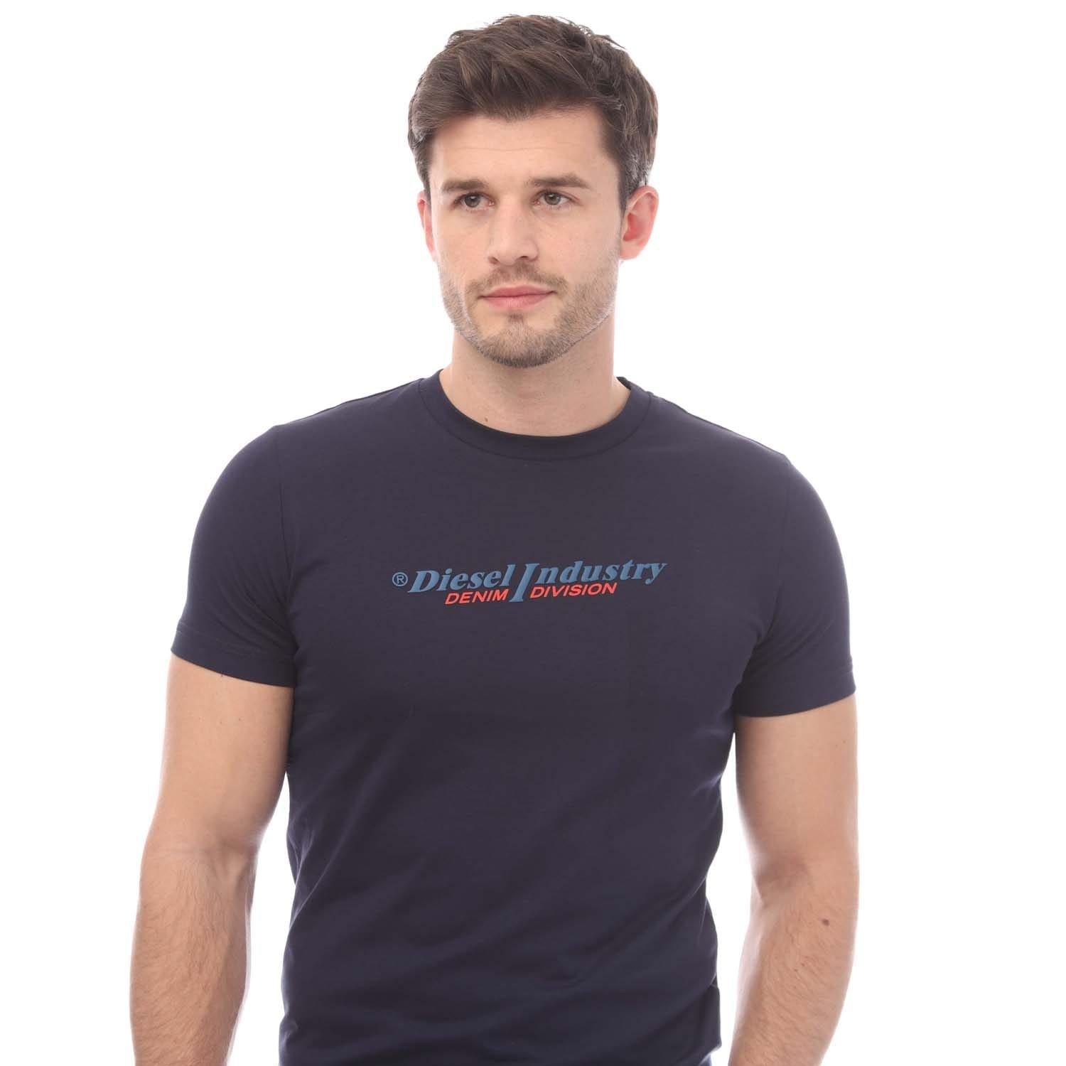 Navy - Diesel - T-Diegor T-Shirt - 5