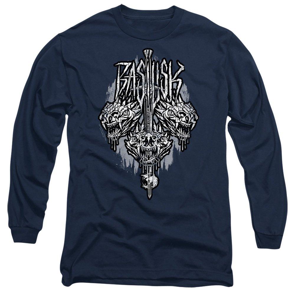 Navy - The Witcher - The Witcher - Basilisk Long Sleeve T-Shirt Navy - 1