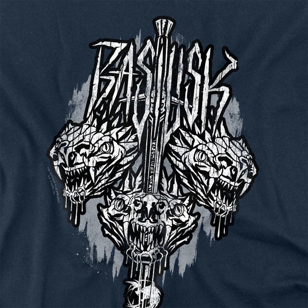 Navy - The Witcher - The Witcher - Basilisk Long Sleeve T-Shirt Navy - 2