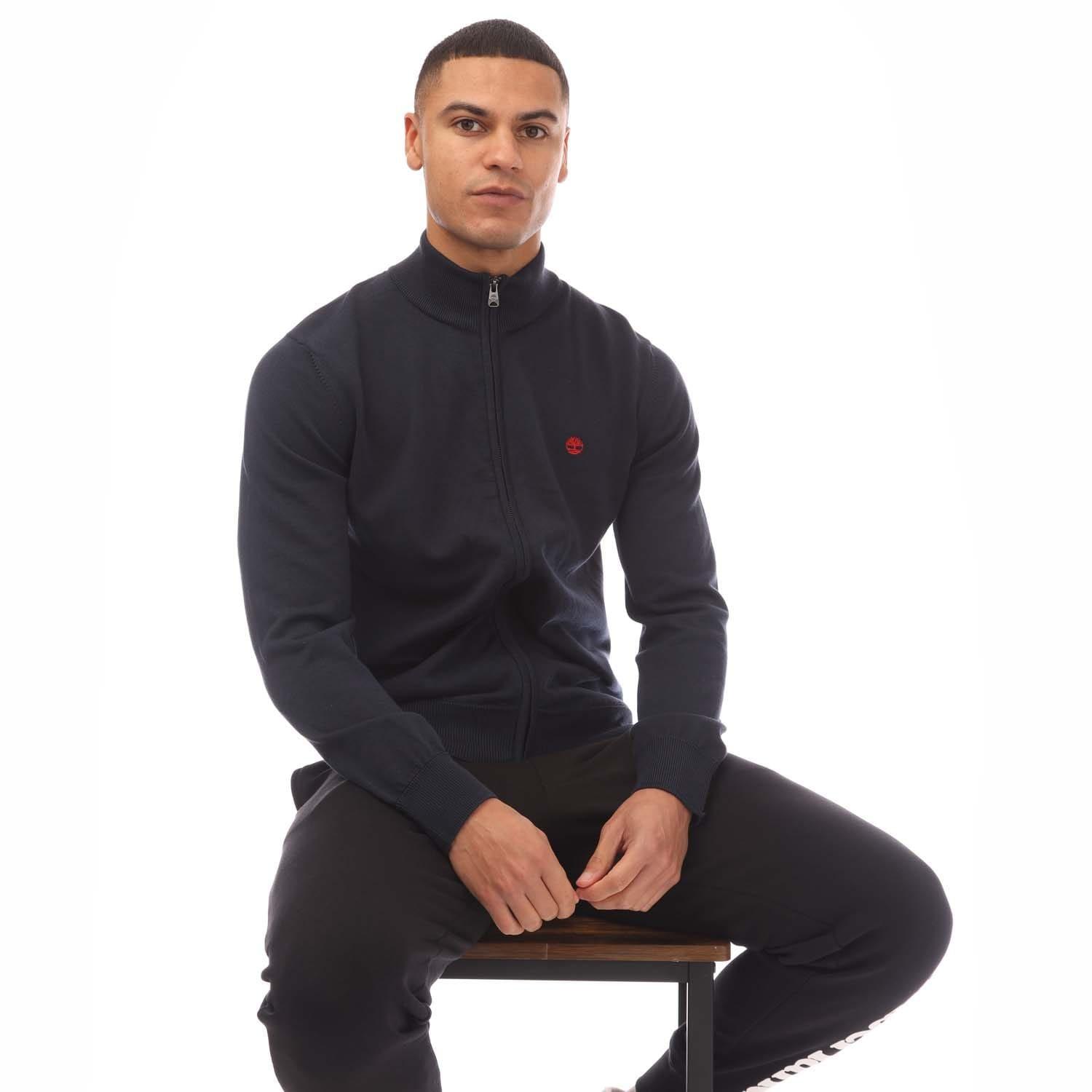 Navy - Timberland - Williams River Kennebec Full-Zip Cotton Sweatshirt - 4