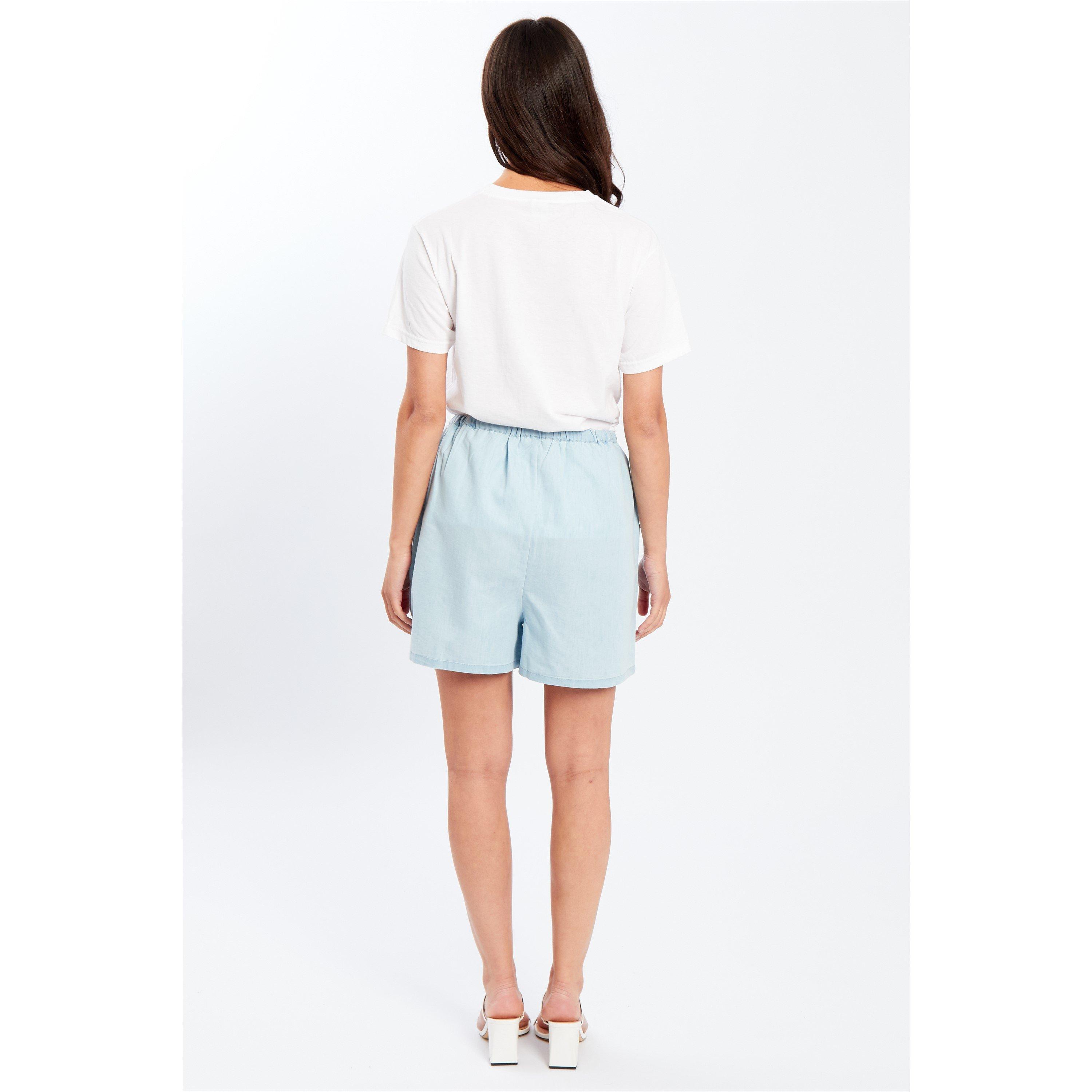 Bleu clair - Be You - Chambray Shorts Womens - 2