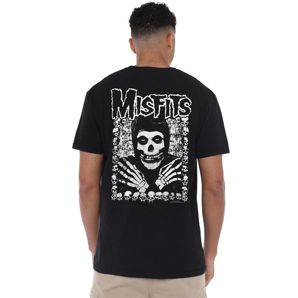 Black - Misfits - Misfits - Skeleton Hands (Back Print) T-Shirt Bla - 3